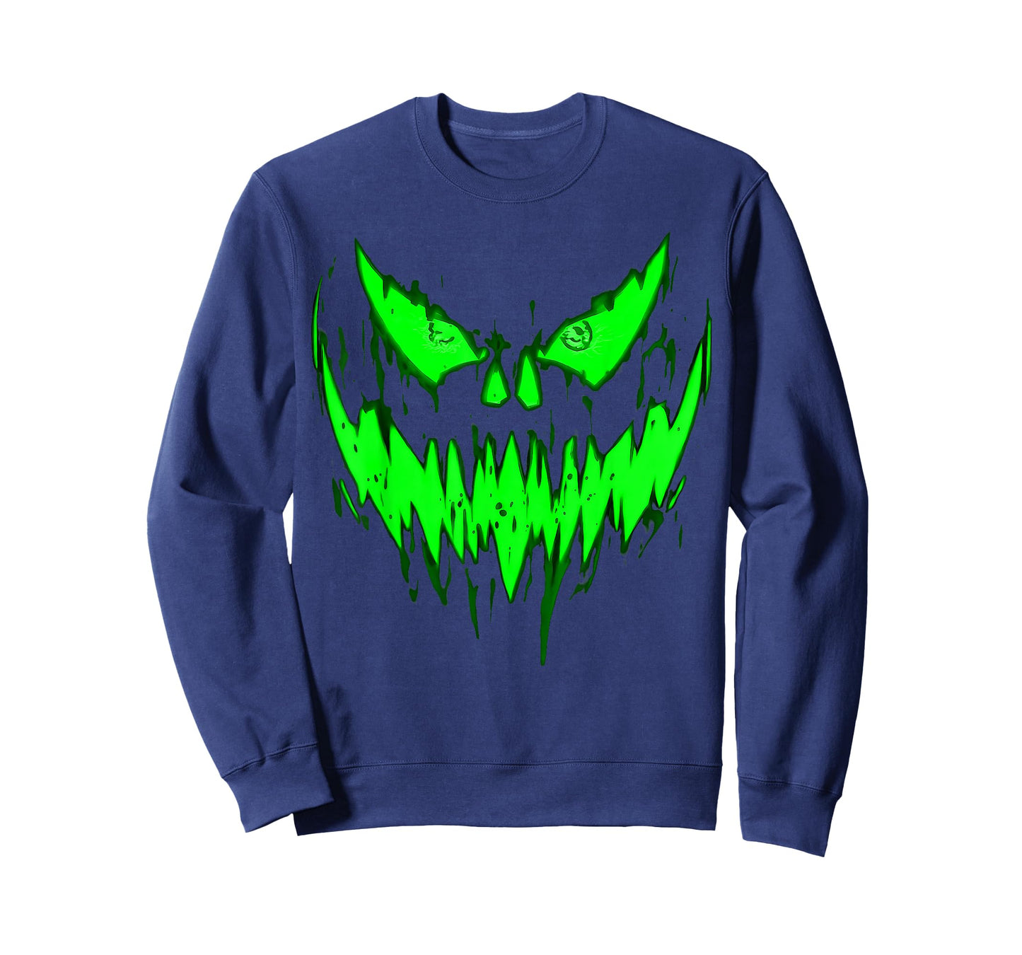 Halloween Scary Evil Pumpkin Face Jack O Lantern Design T-Shirt