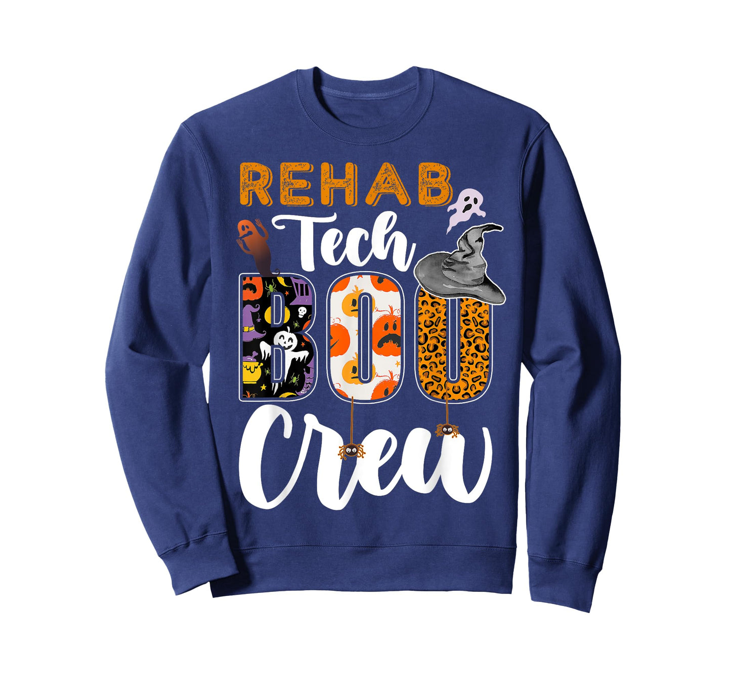 Rehab Tech Boo Crew Halloween Matching Rehabilitation T-Shirt
