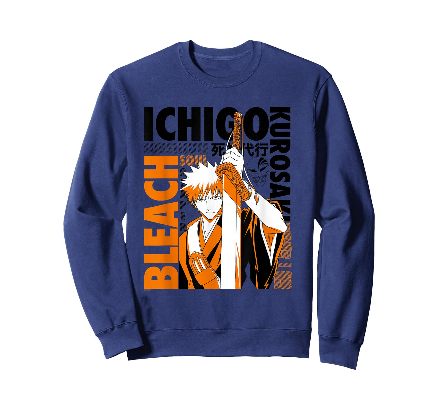 Bleach Ichigo with Text Collage Anime T-Shirt