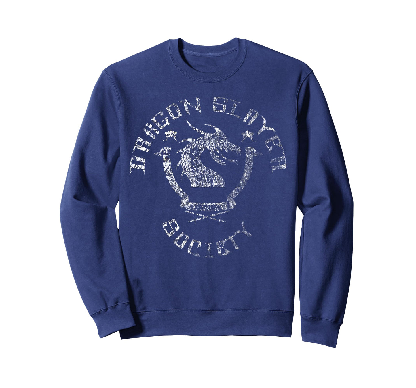 Dragon Slayer Society - Distressed Faded Nerd & Geek T Shirt T-Shirt