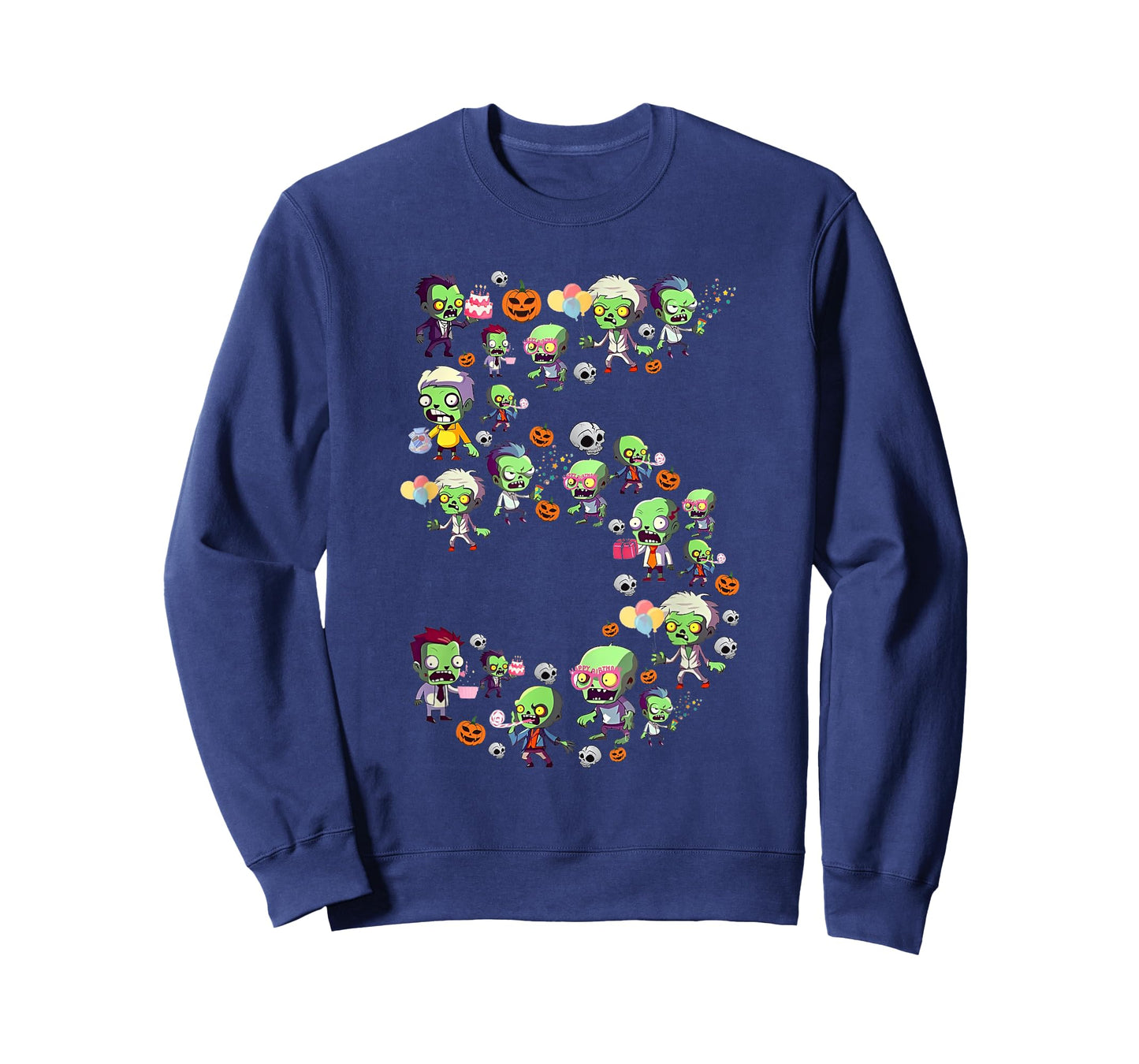 Halloween 5 Years Old Boy It's My 5th Birthday Zombie Lover T-Shirt
