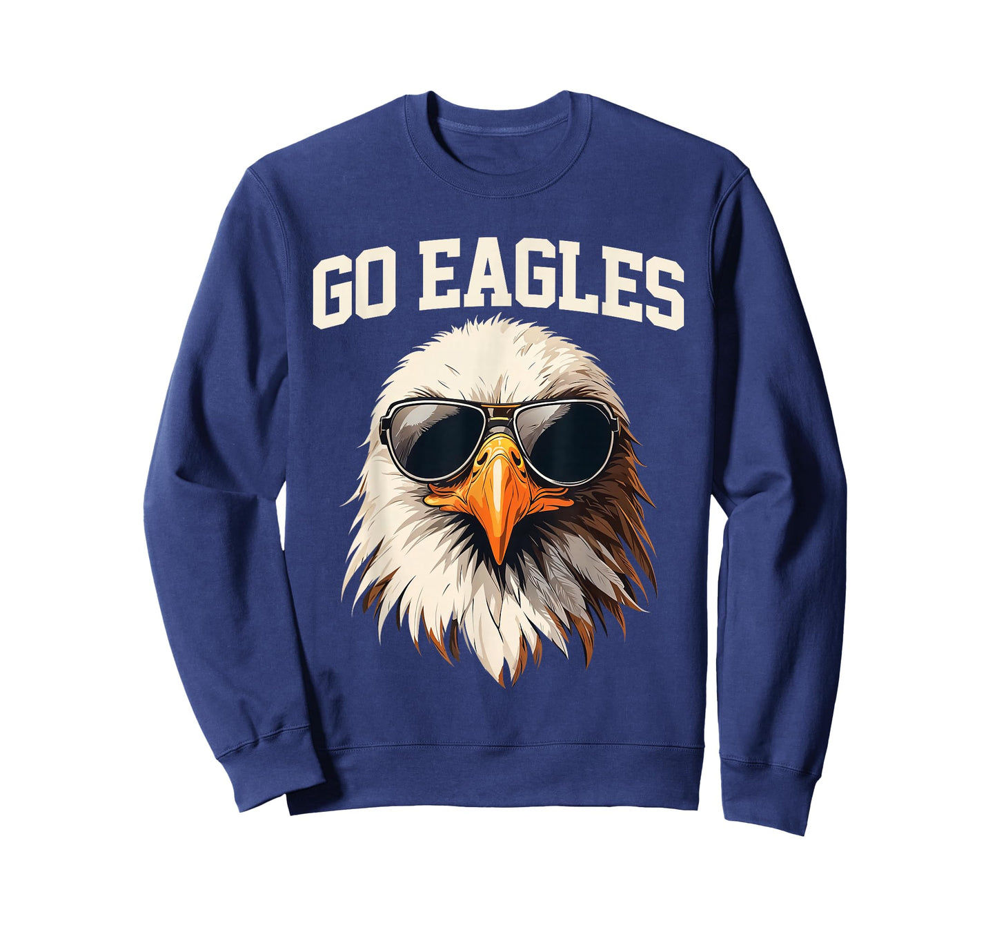 Go Eagle Flying Bird Cool Face Eagle With Sunglasses T-Shirt