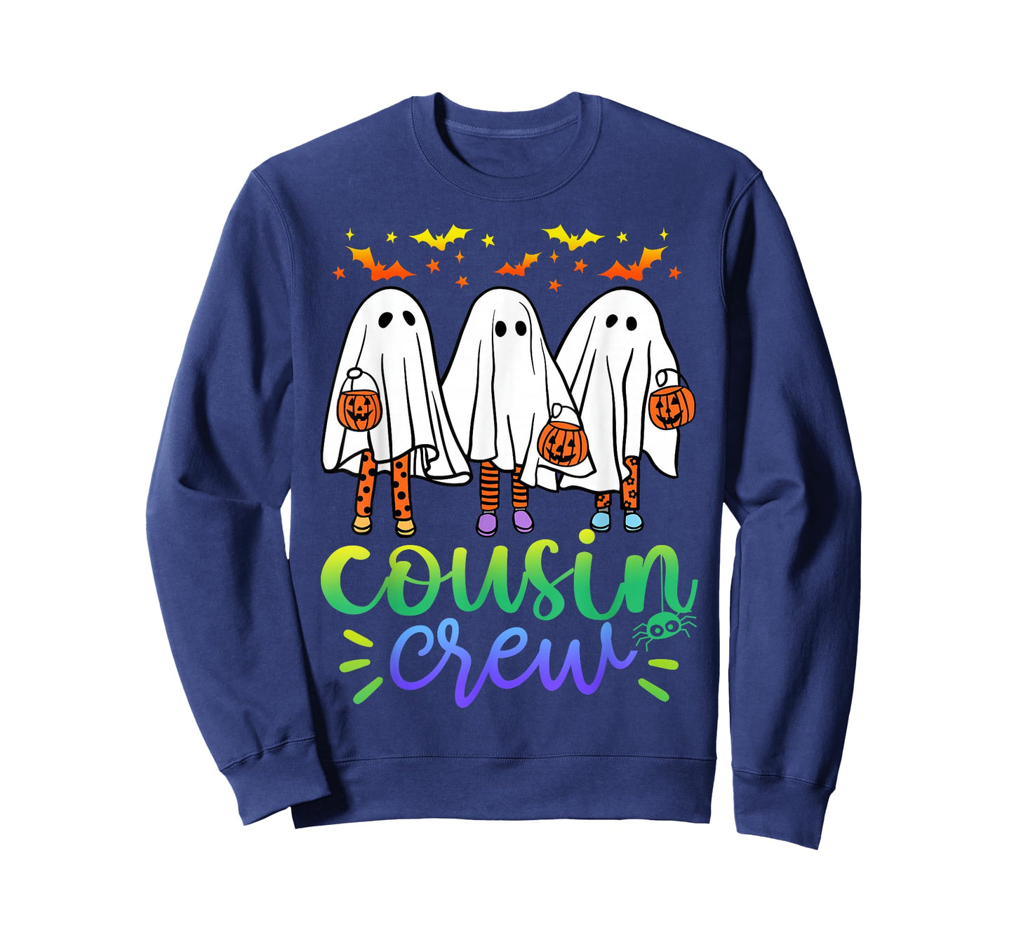 Boo Cousin Crew Halloween Ghost Trick Treat Squad Matching T-Shirt
