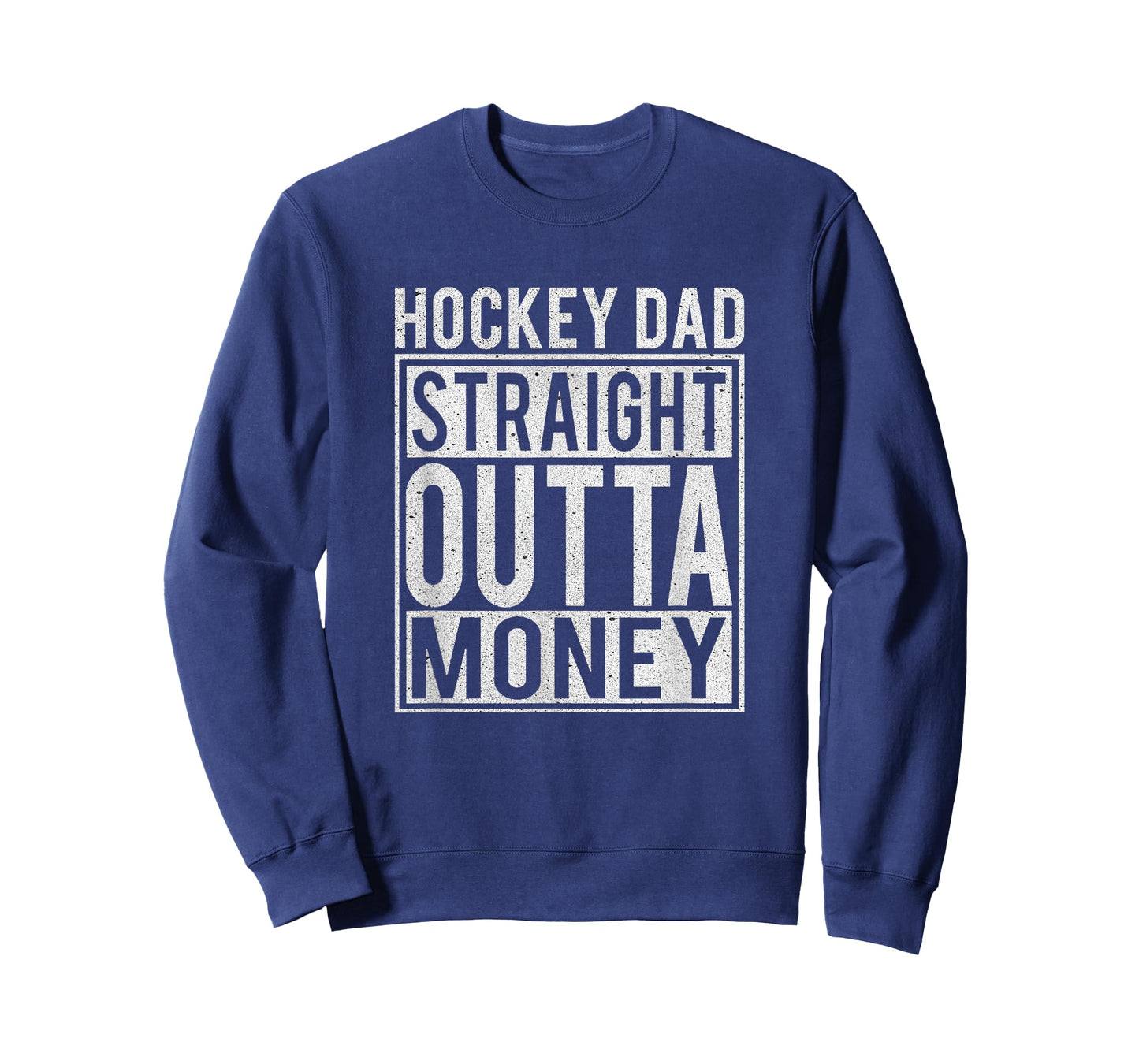 Hockey Dad Straight Outta Money T-Shirt I Funny Hockey Gift T-Shirt