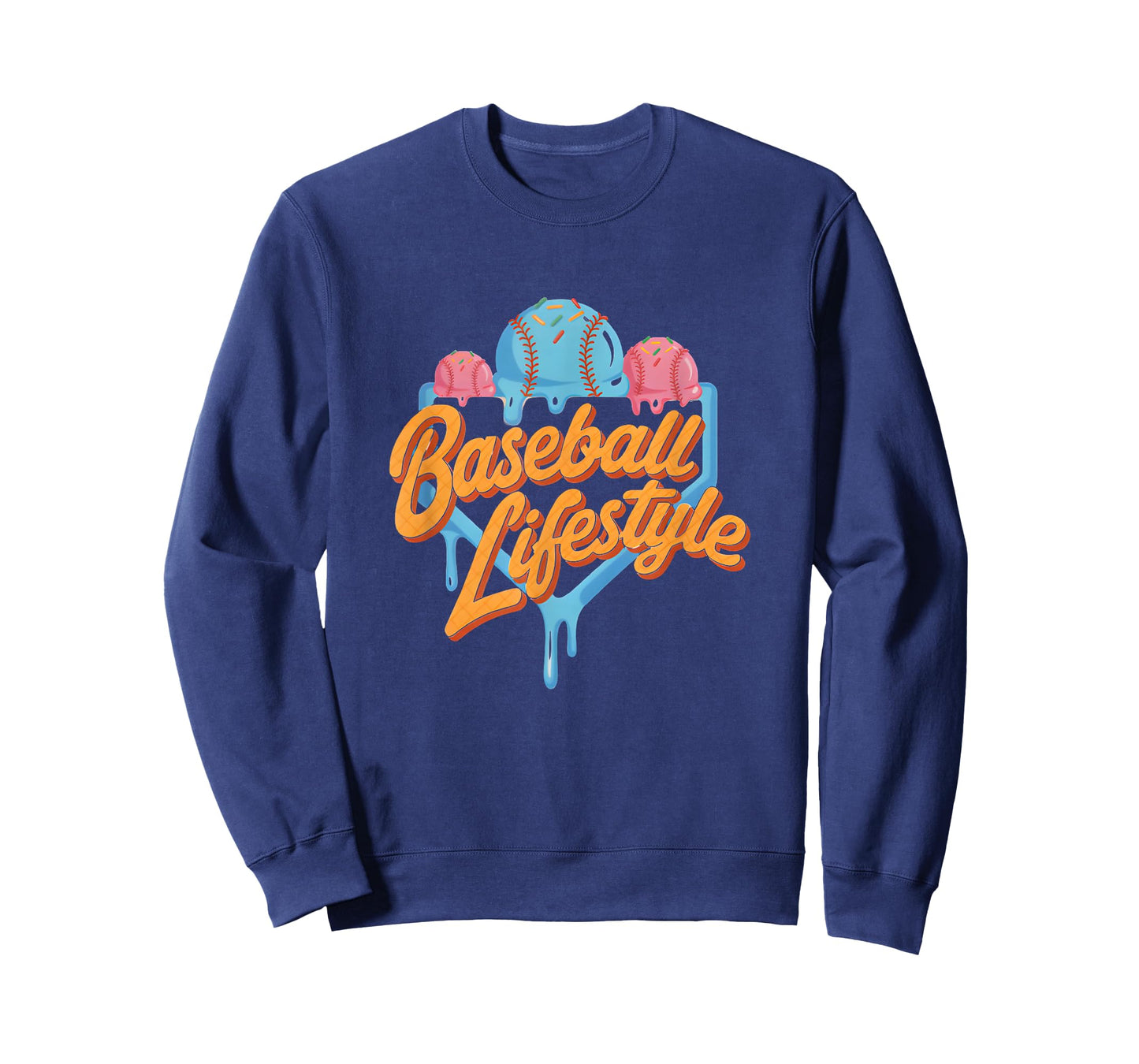 Baseball Ice Cream Drip Shirt Youth Respect The Drip T-Shirt