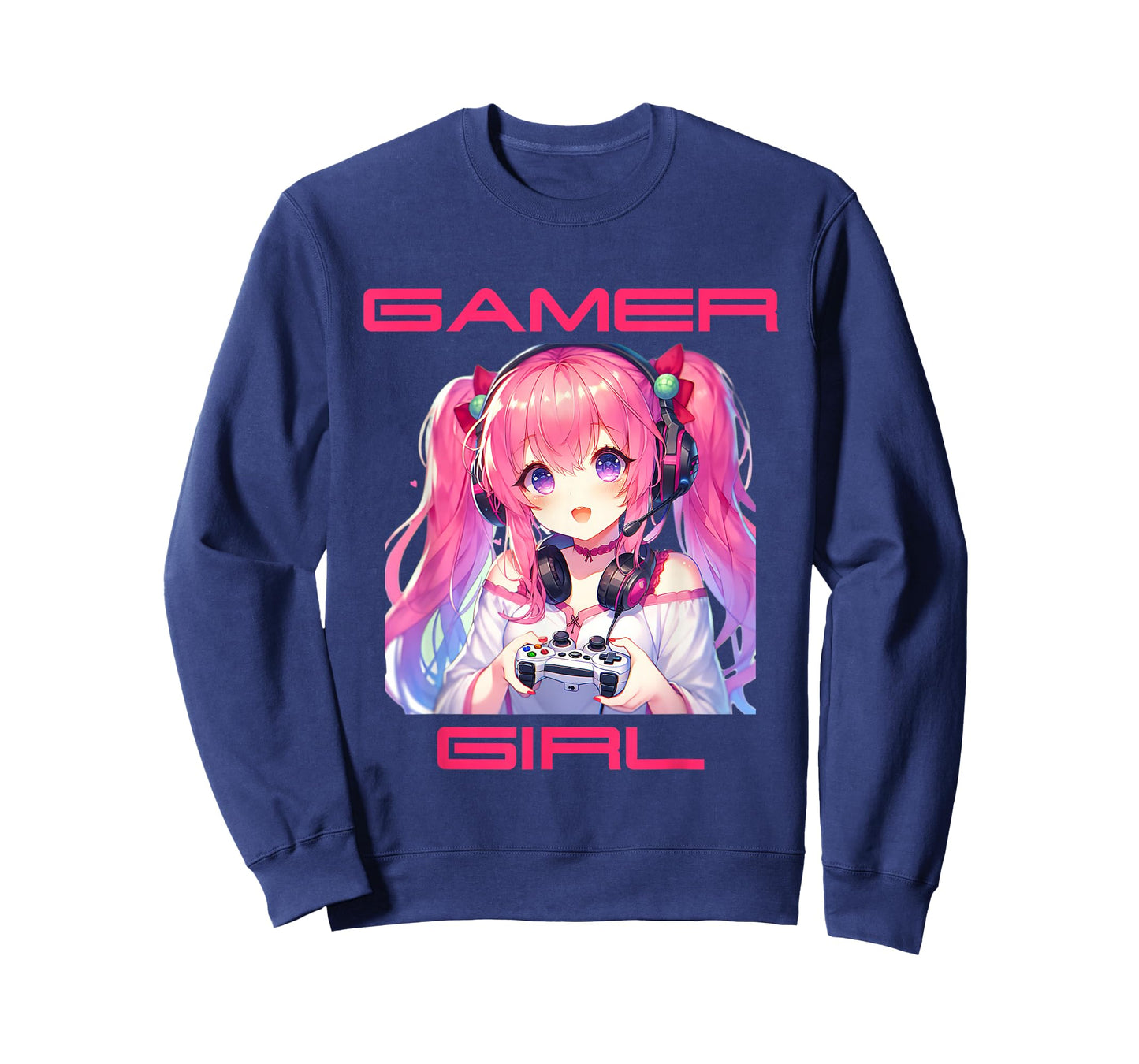 Gamer Girl Anime Birthday Gaming Graphic Teen Girls Women T-Shirt