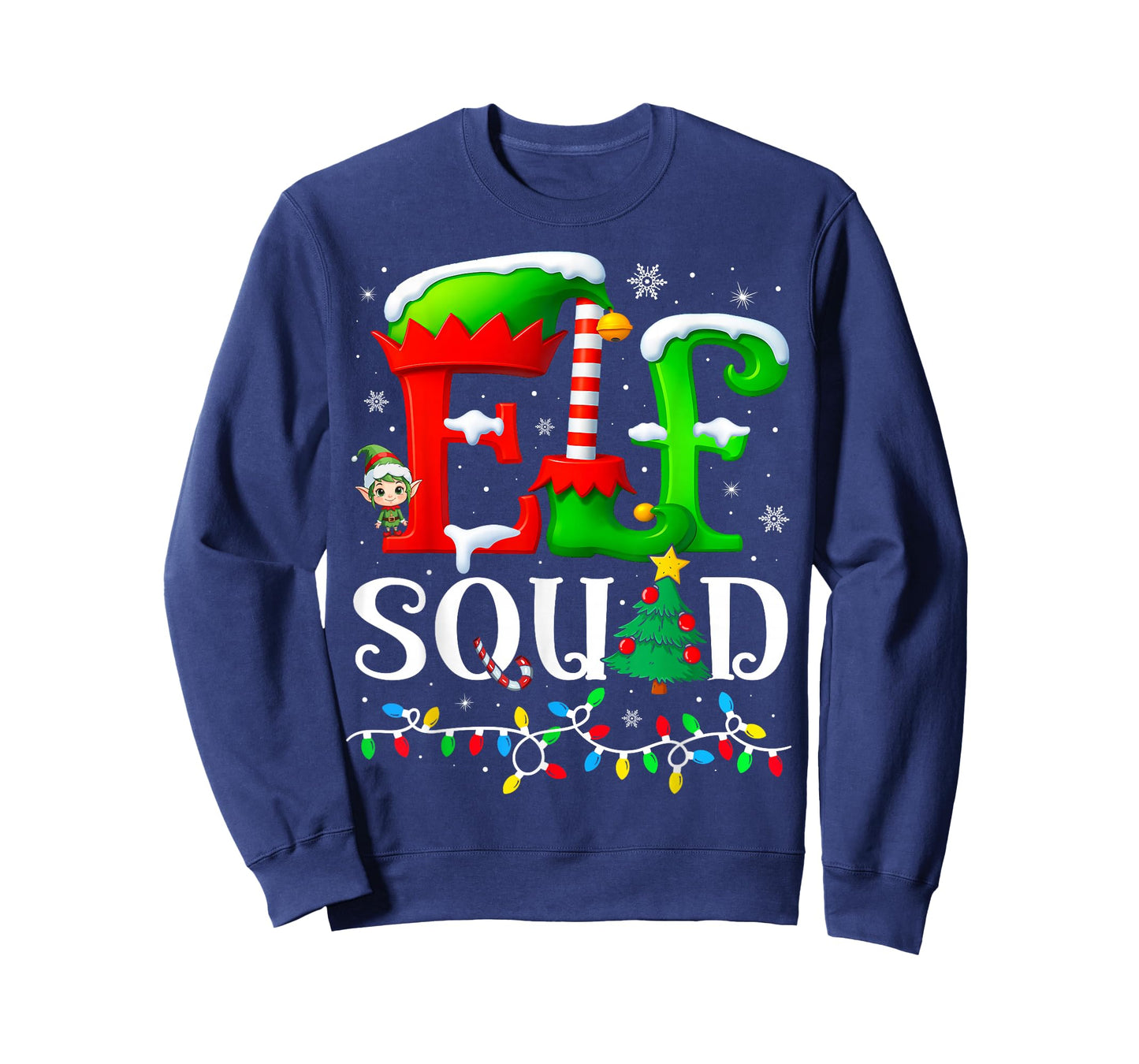 Elf Squad Christmas Family Matching Pajamas Elf Boys Kid Men T-Shirt