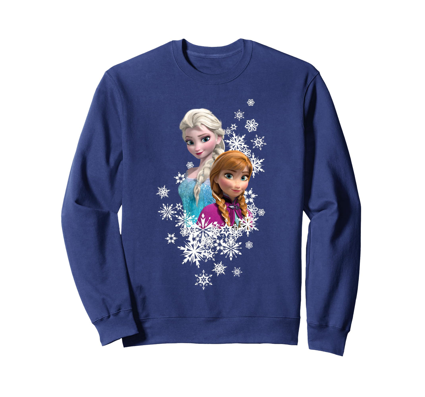 Disney Frozen Anna and Elsa Snowflakes T-Shirt Small