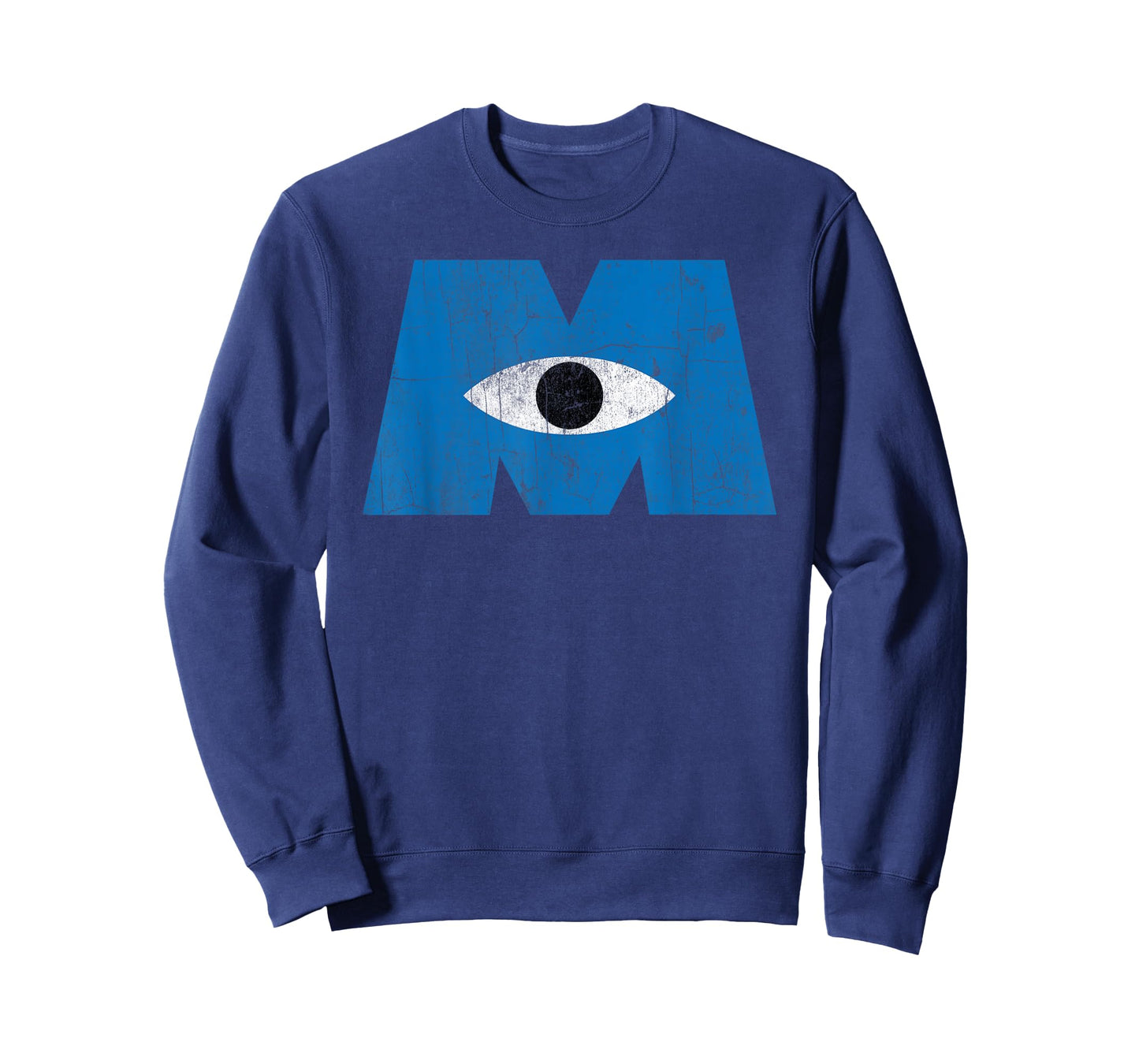 Disney Pixar Monsters, Inc Distressed Cyclops Blue Logo T-Shirt