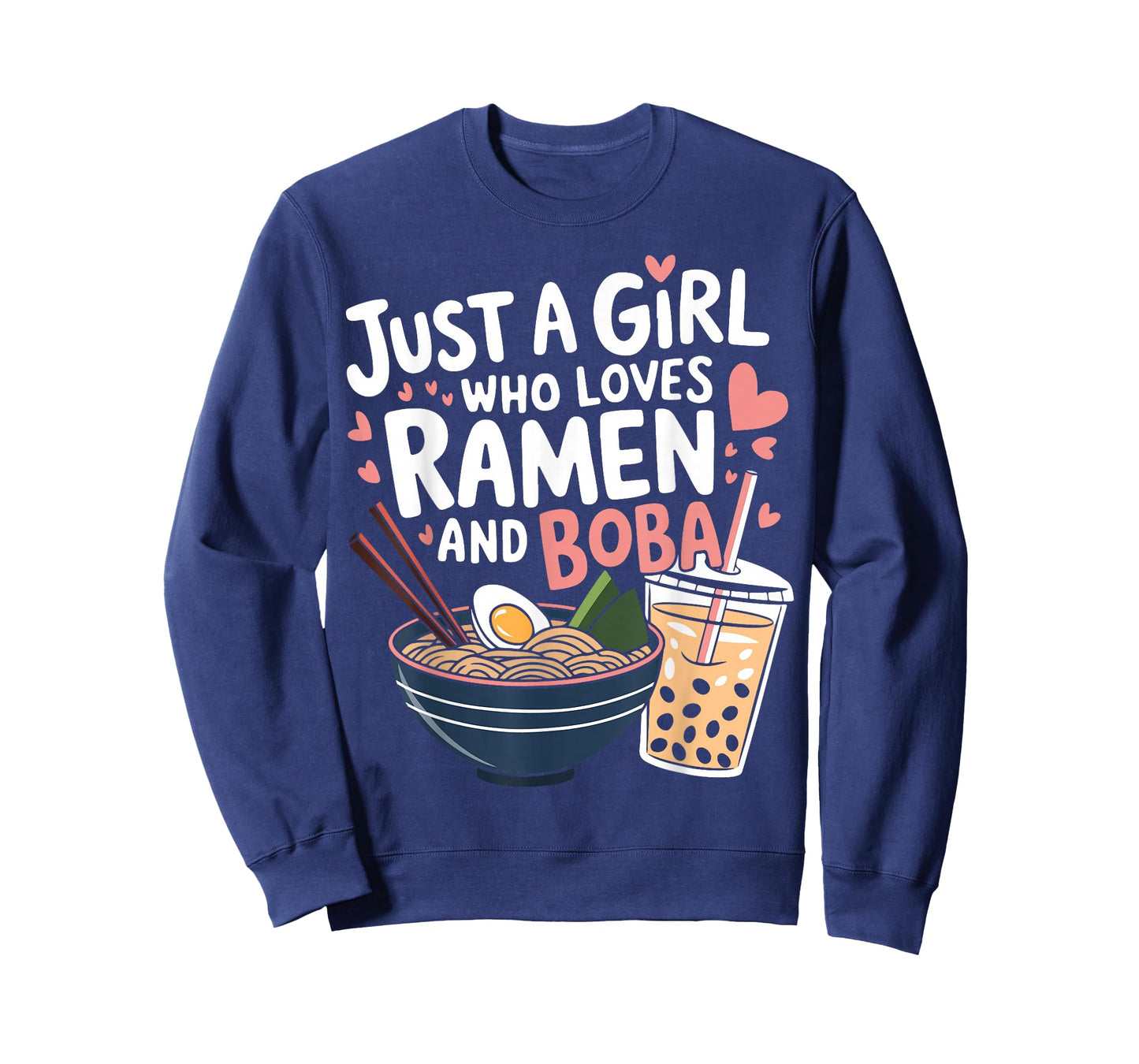 Just a Girl Who Loves Ramen and Boba Design Boba Ramen T-Shirt