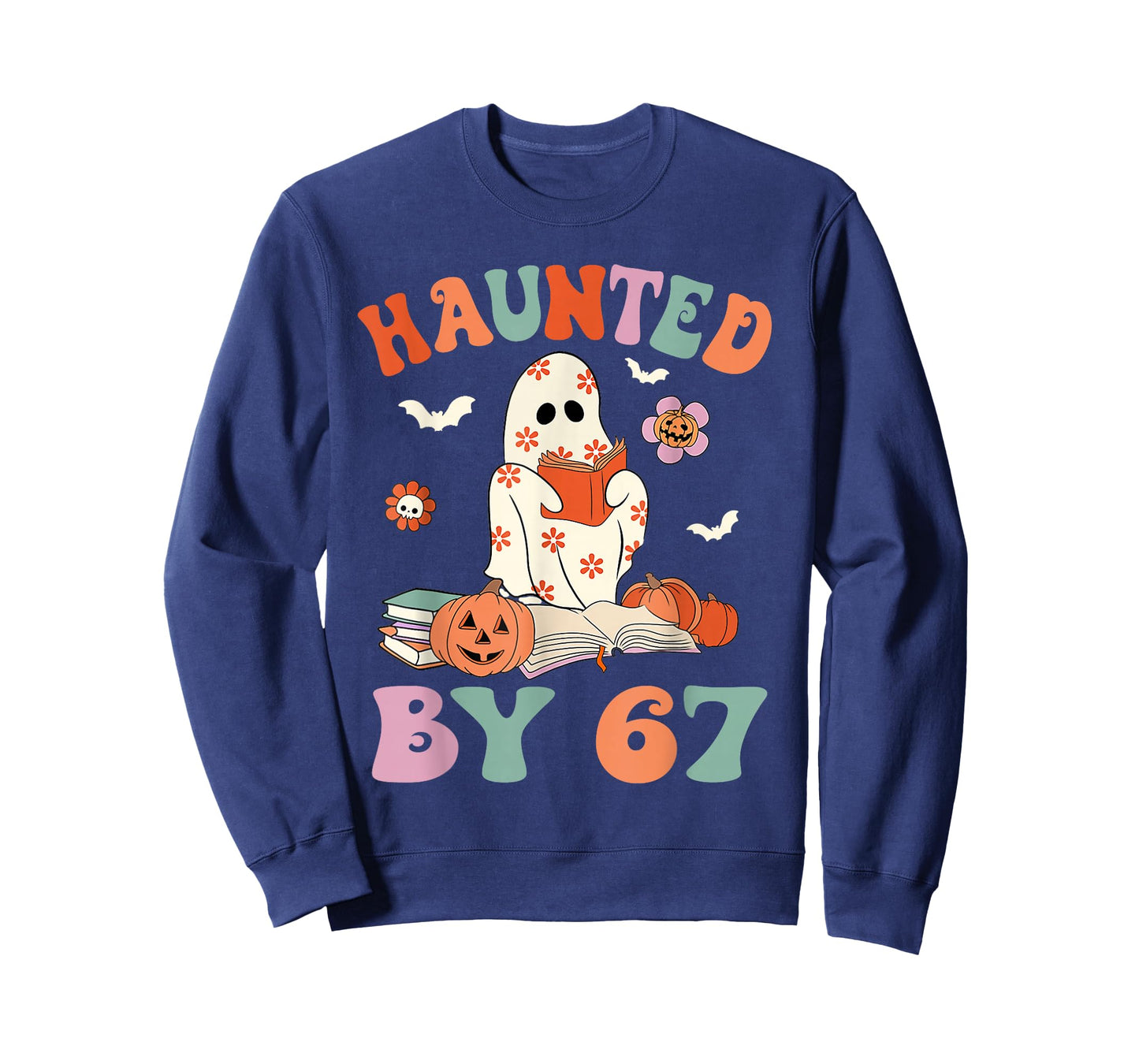 Haunted by 6-7 Meme Saying 6 7 Six Seven Boo Ghost Halloween T-Shirt