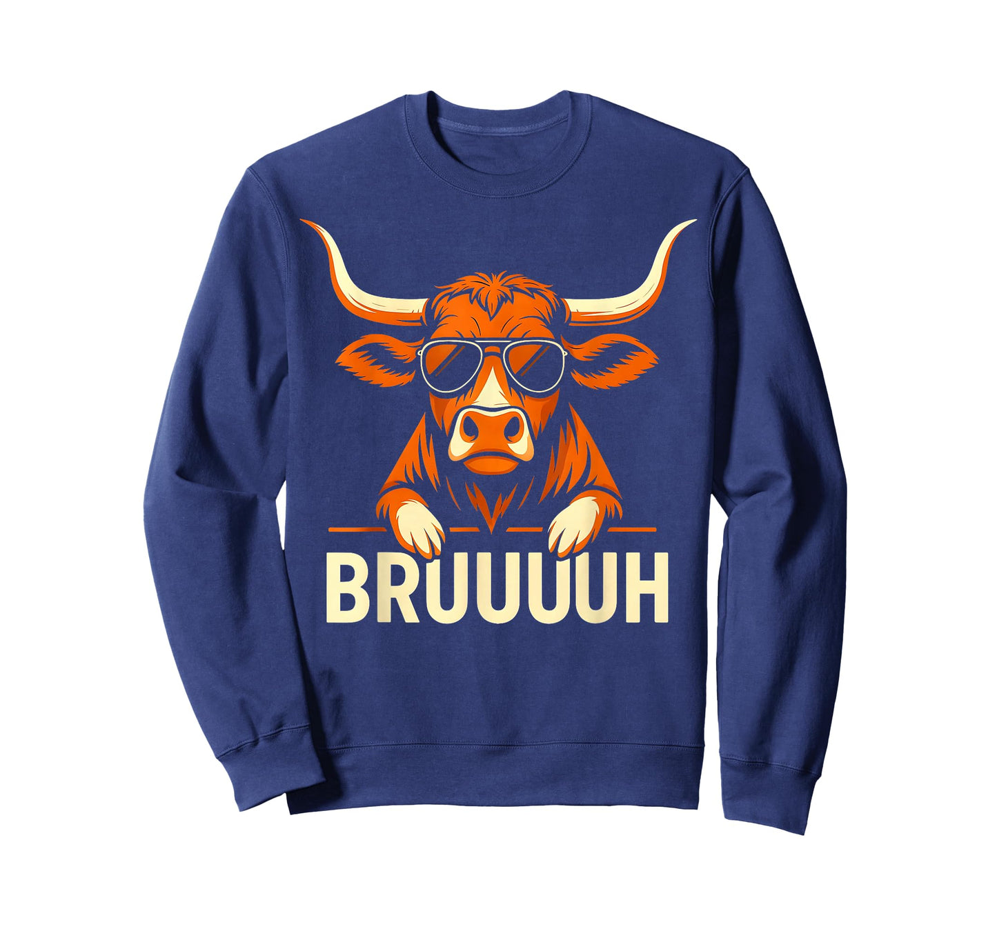 Vintage Retro Bruh Longhorn Meme Gift for Men Women Kid T-Shirt