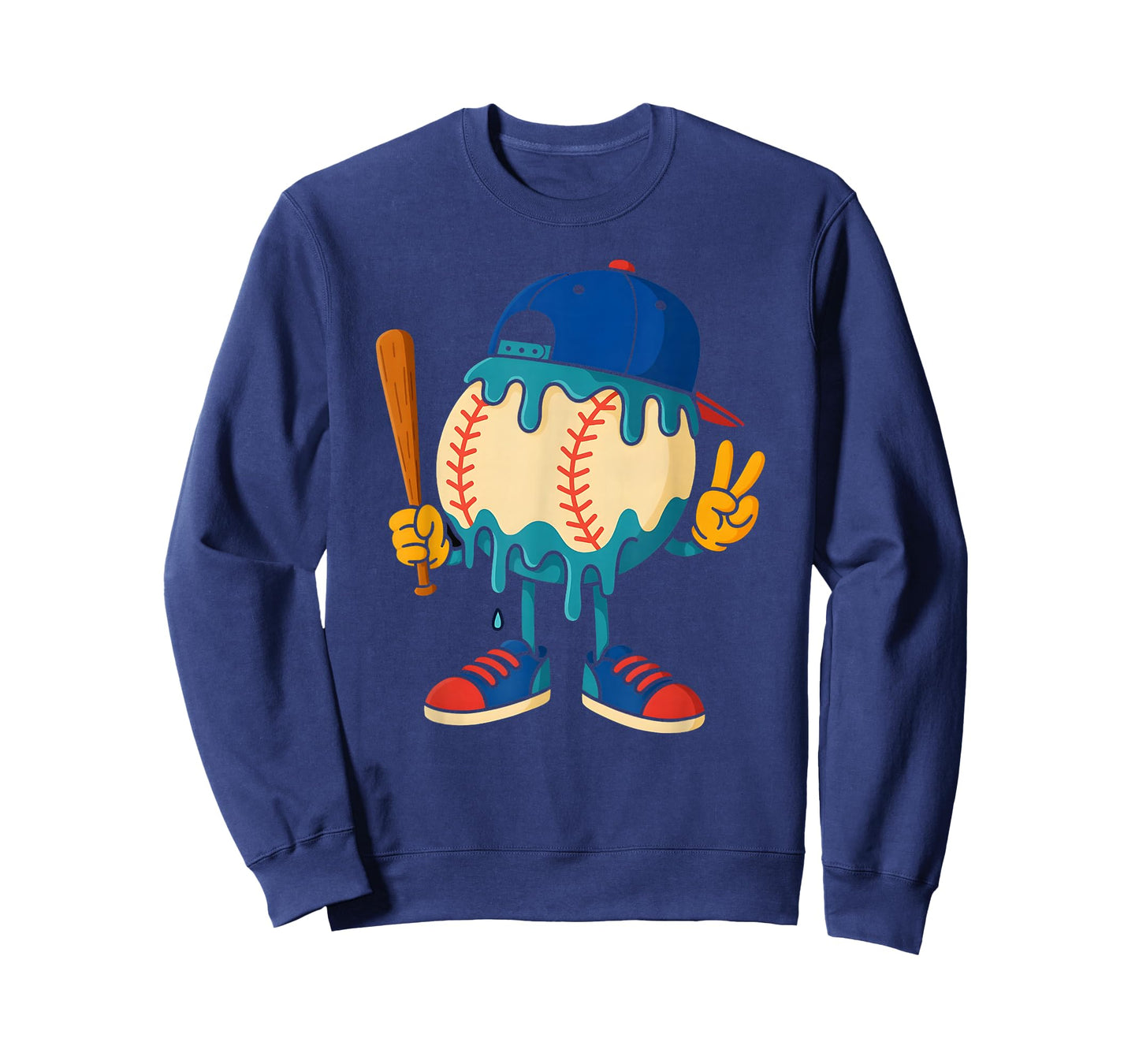 Ice Cream Drip Baseball Boys Back To school Youth T-Shirt