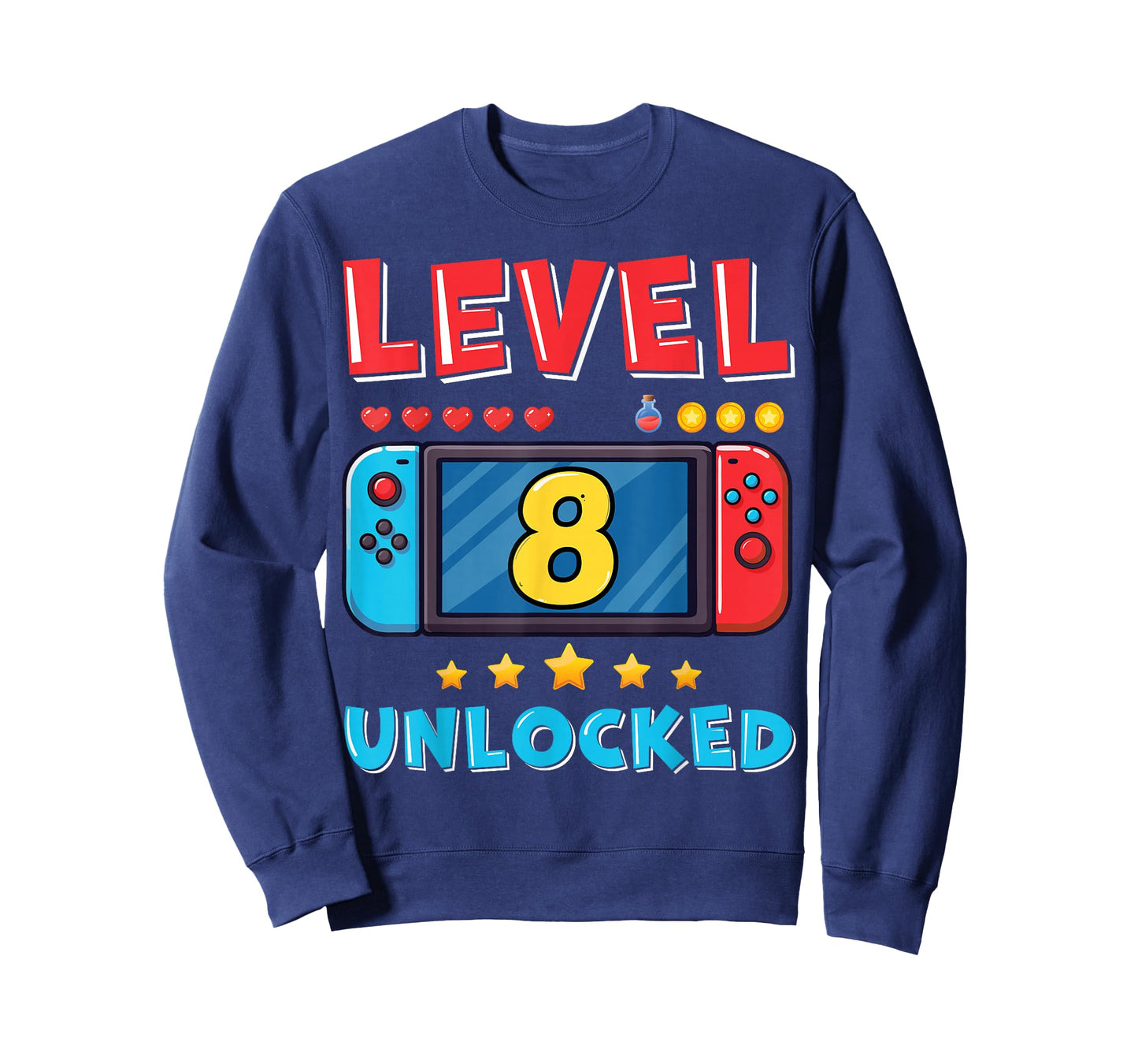 8 Year Old Bday Decorations Son Gamer Boy 8yr 8th Birthday T-Shirt