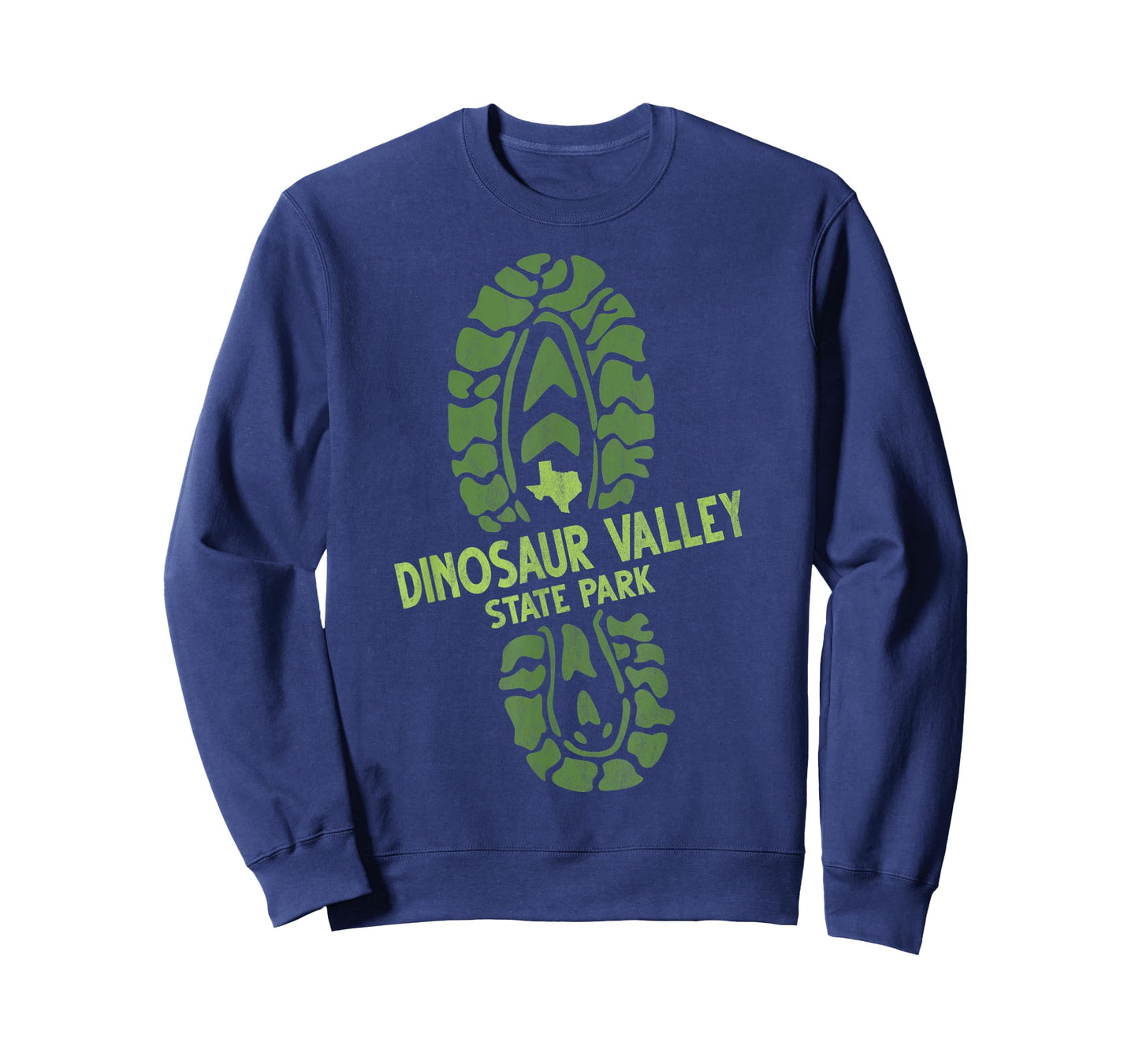 I Love Dinosaur Valley State Park Texas TX Hiking Boot Print T-Shirt