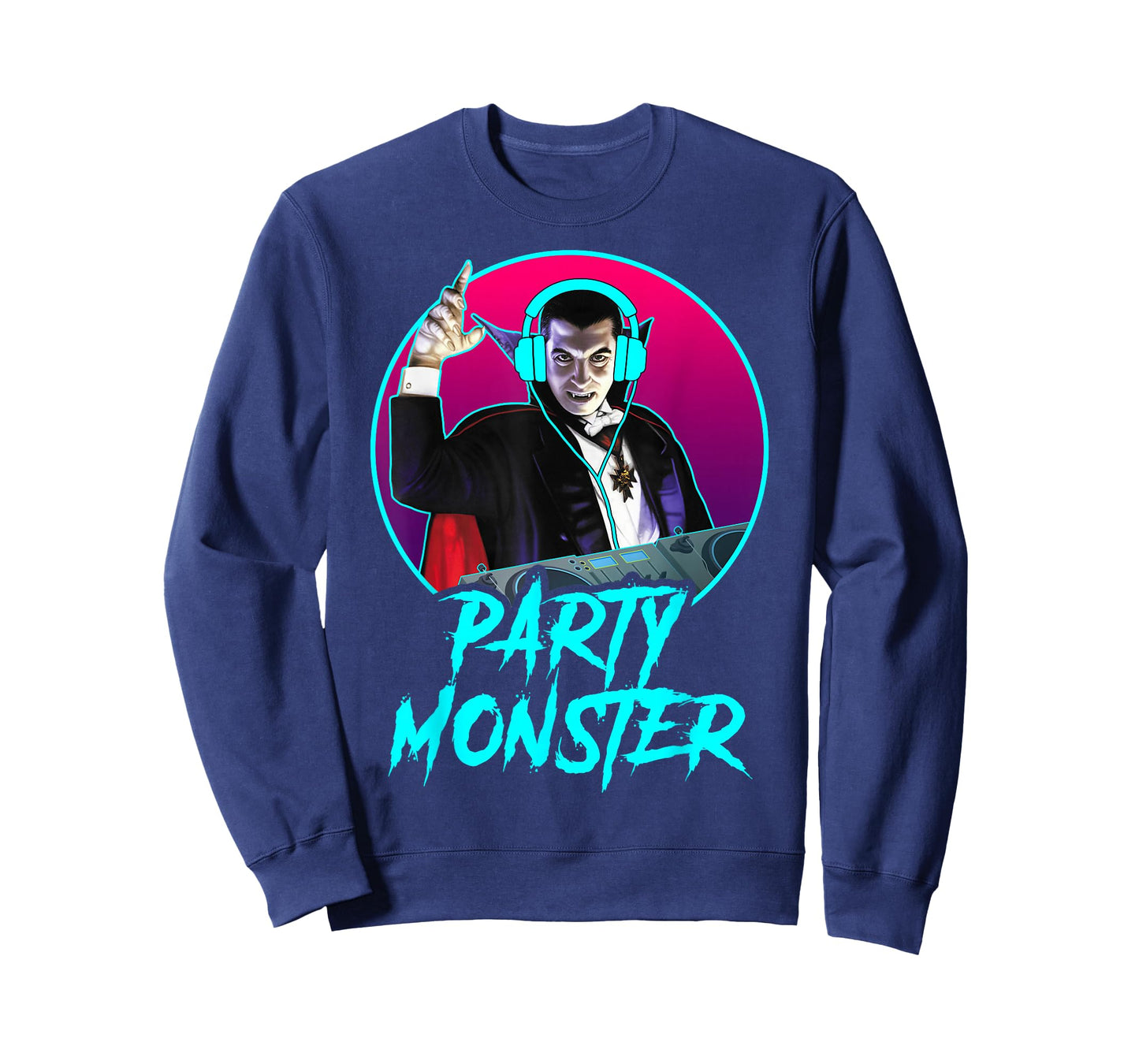 Universal Monsters Dracula Party Monster DJ T-Shirt
