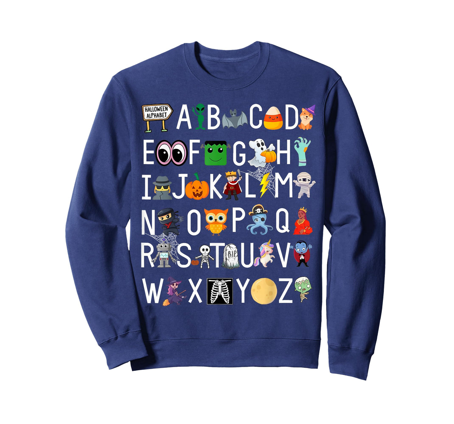 ABCs Learning Kindergarten Teacher Funny Halloween Alphabet T-Shirt