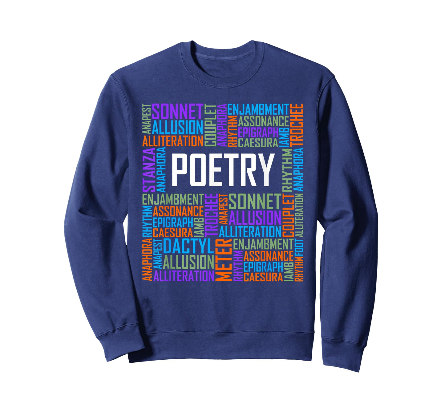 Poetry Words Lover Gift Poetry Writer Gifts T-Shirt