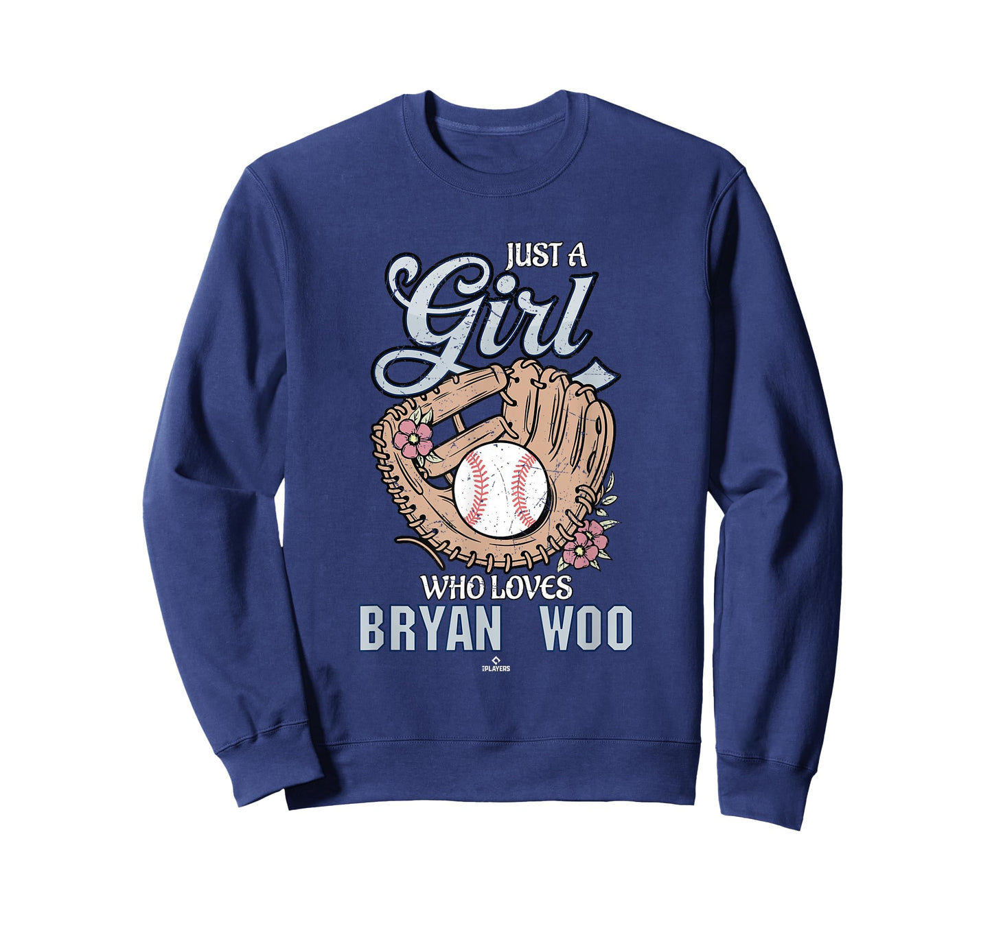 Just a Girl Who Loves Bryan Woo Seattle Baseball MLBPA T-Shirt