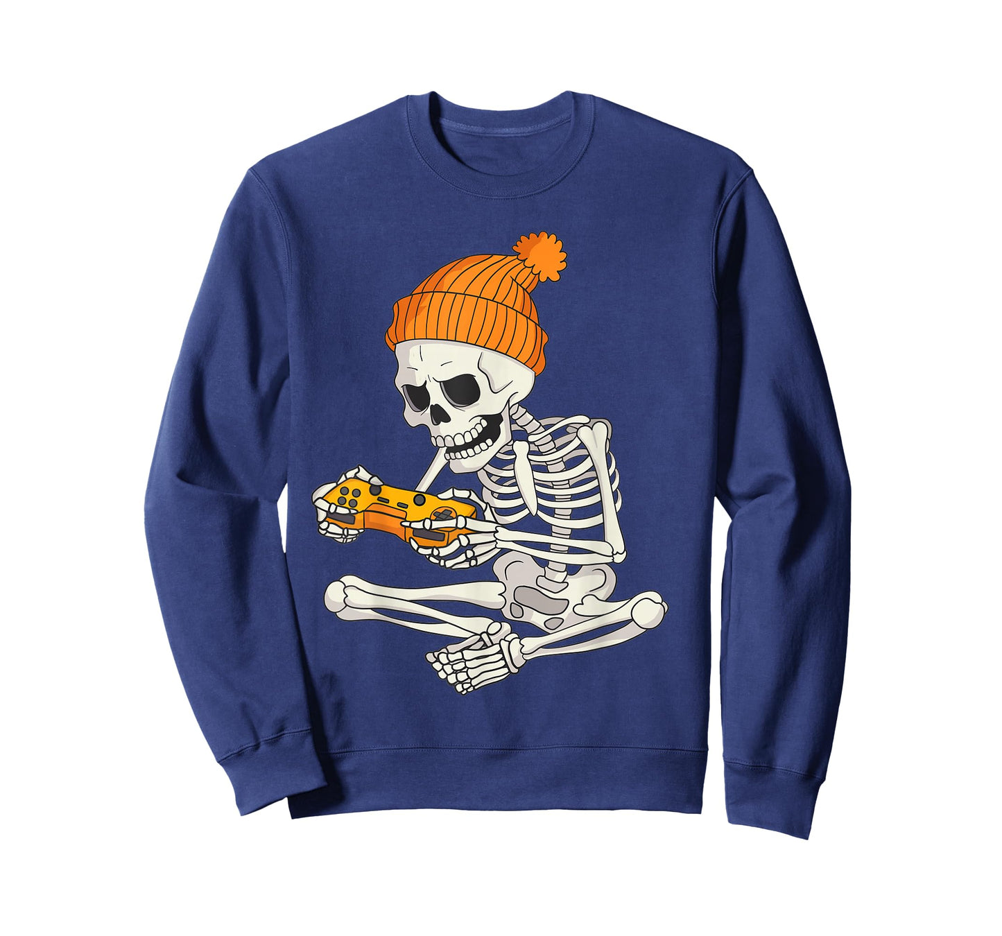 Funny Halloween Skeleton Gamer Video Games Boys Mens Gaming T-Shirt