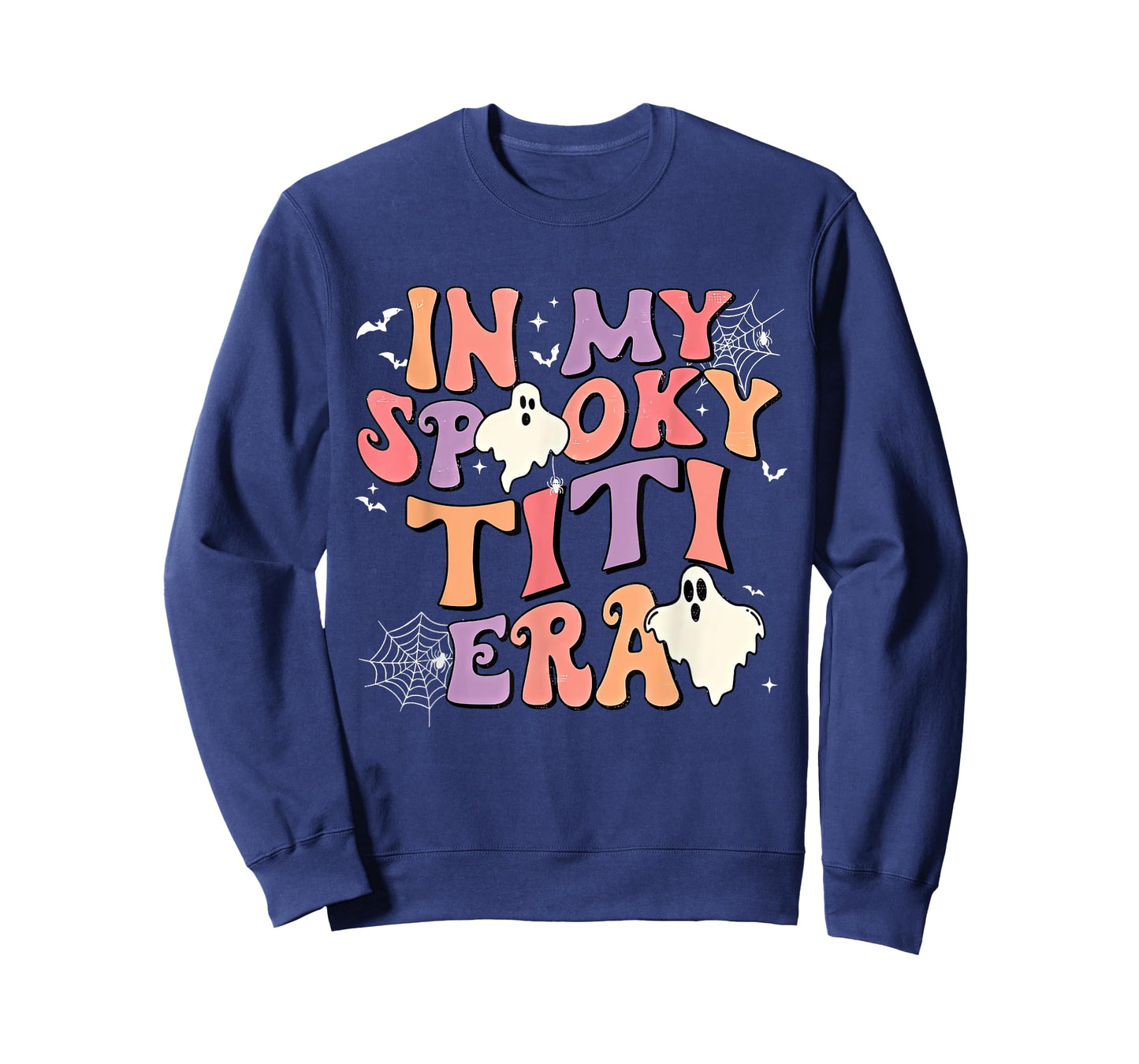 In My Spooky Titi Era Halloween Groovy Witchy Spooky Auntie T-Shirt