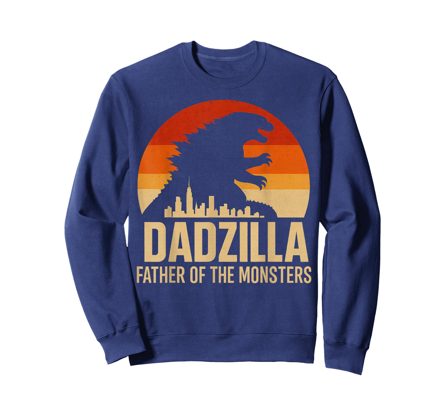 Vintage Dadzilla Father Of The Monsters Mens Fathers Day T-Shirt