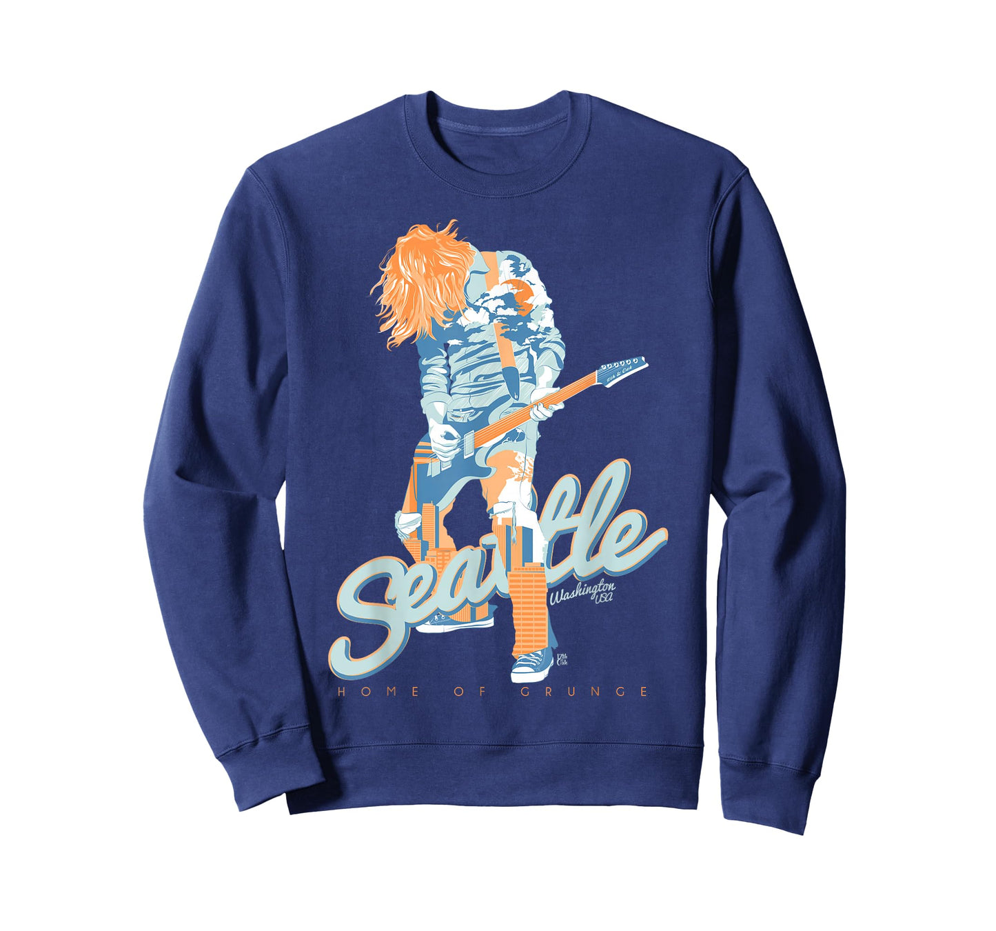 90's Seattle City Grunge Music & Travel T-Shirt