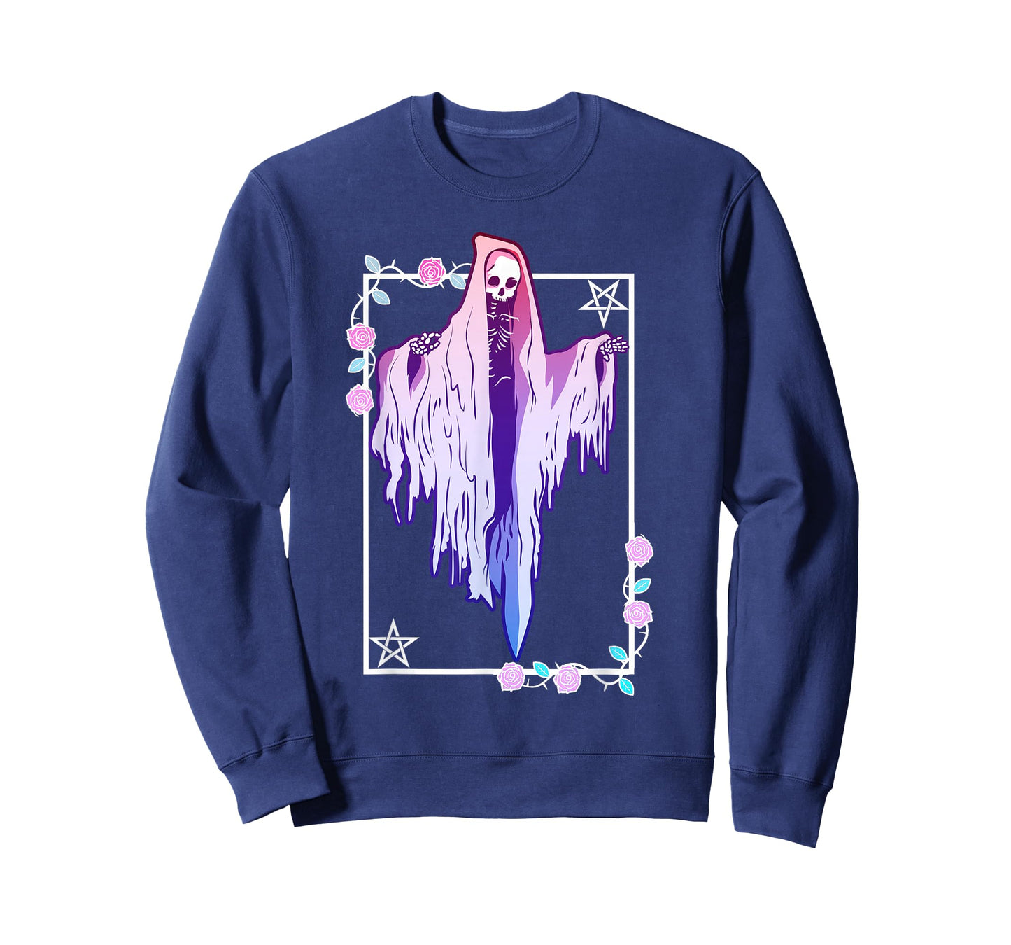 Pastel Goth Ghost Tarot Style T-Shirt