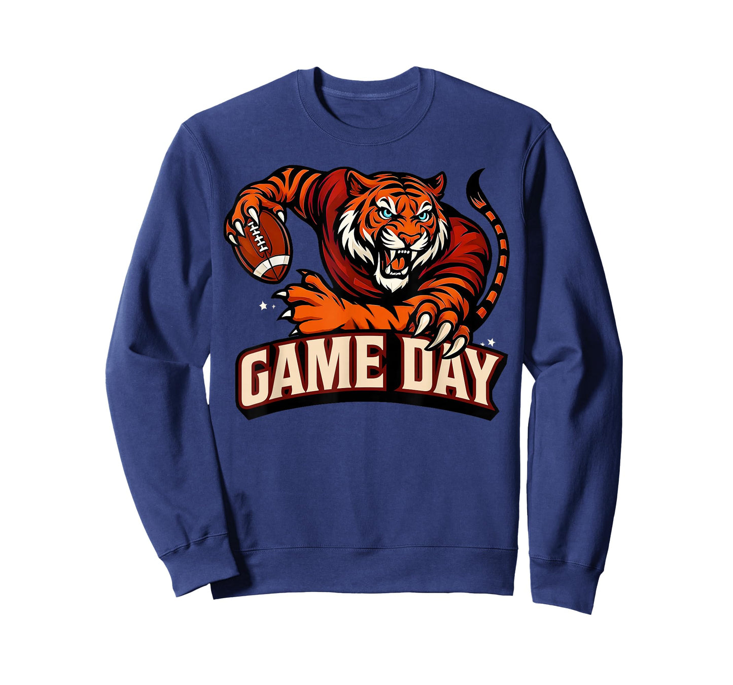 Touchdown American Football Game Day Thanksgiving Tiger Cool T-Shirt