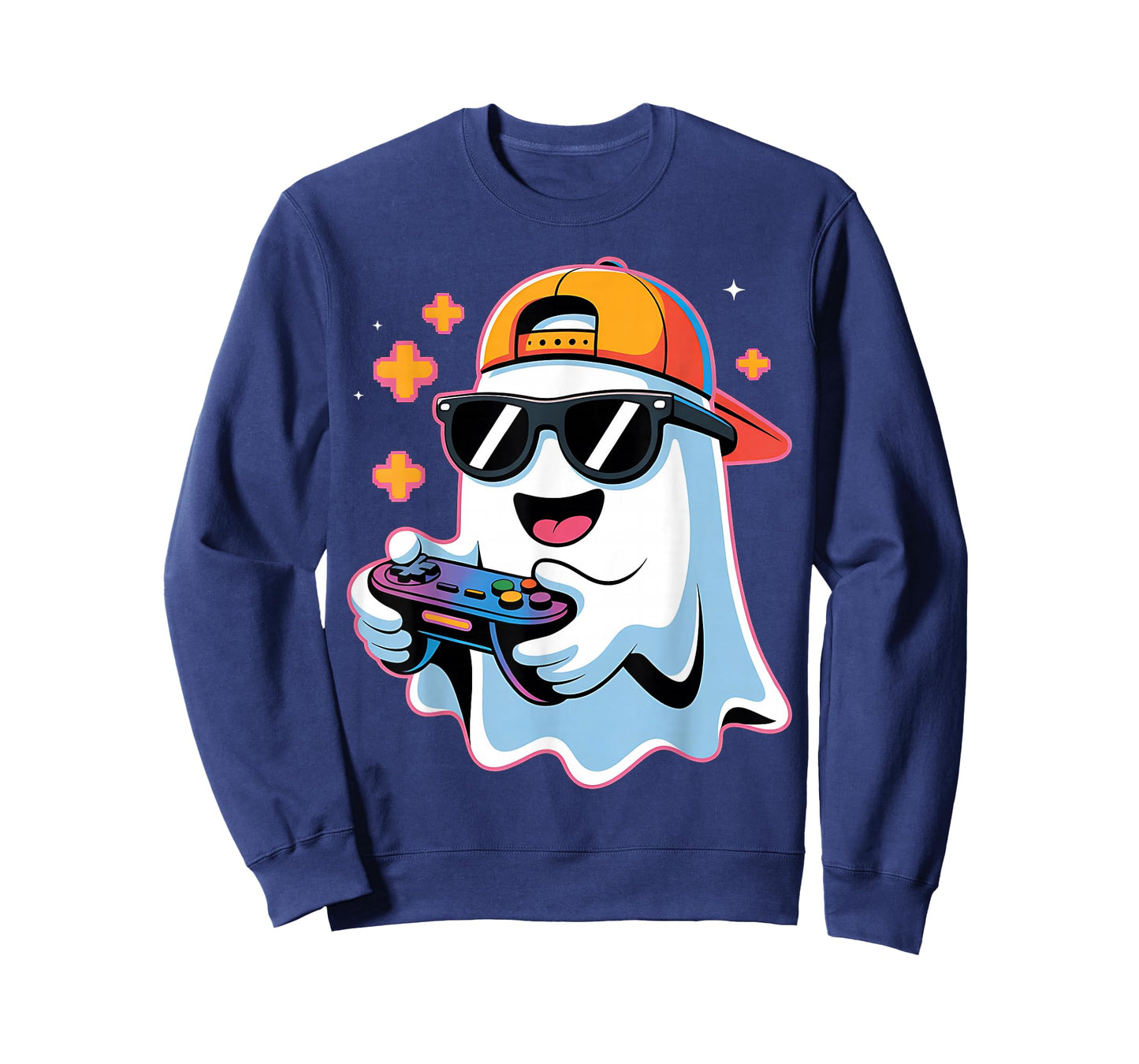 Halloween Boys Kids Ghost Gamer Scary Costume Gaming Men T-Shirt