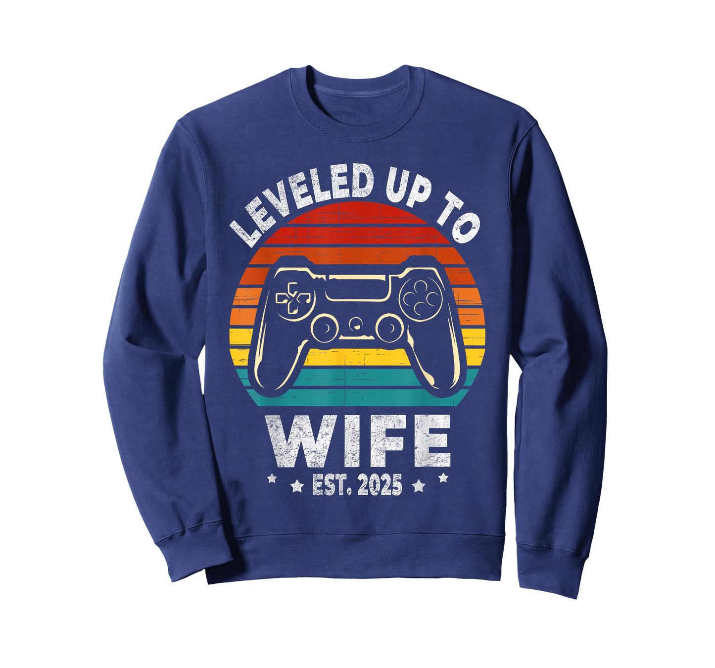 Leveled Up To Wife Est. 2025 Newly Just Married Gamer Bride T-Shirt