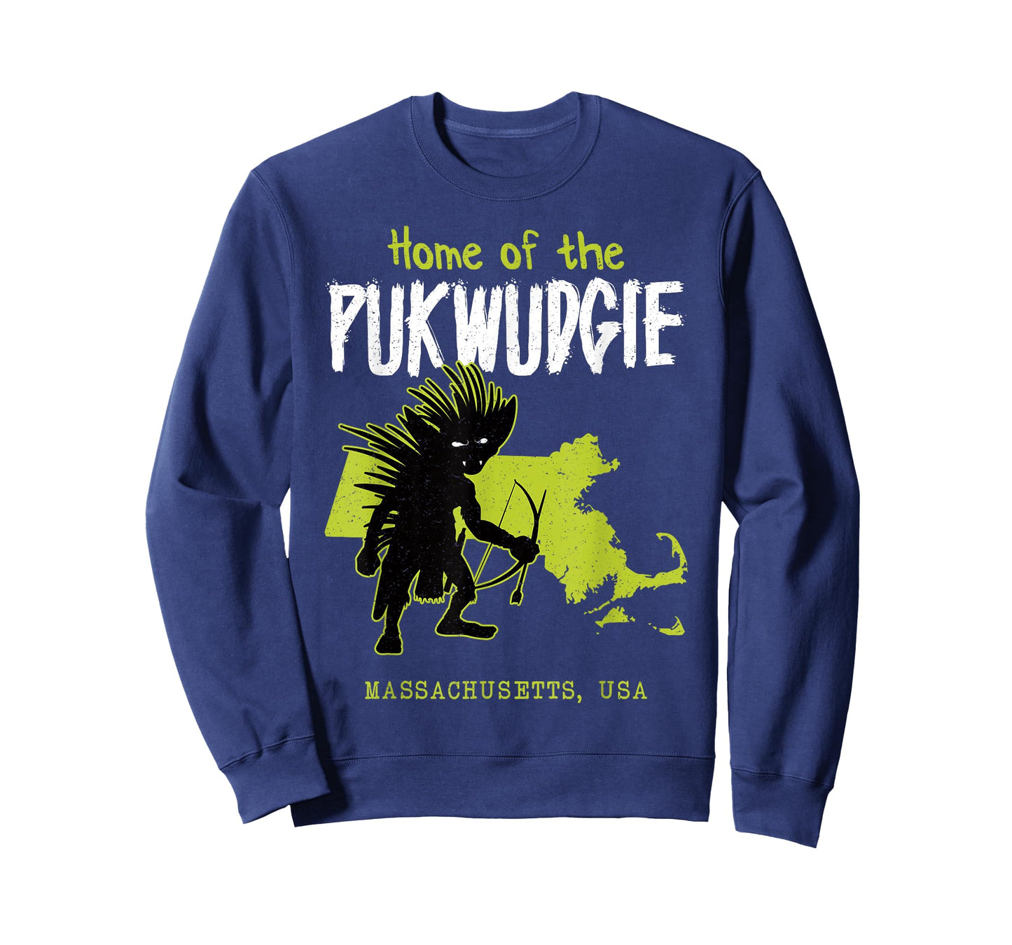 Home Of The Pukwudgie Massachusetts State American Cryptid T-Shirt