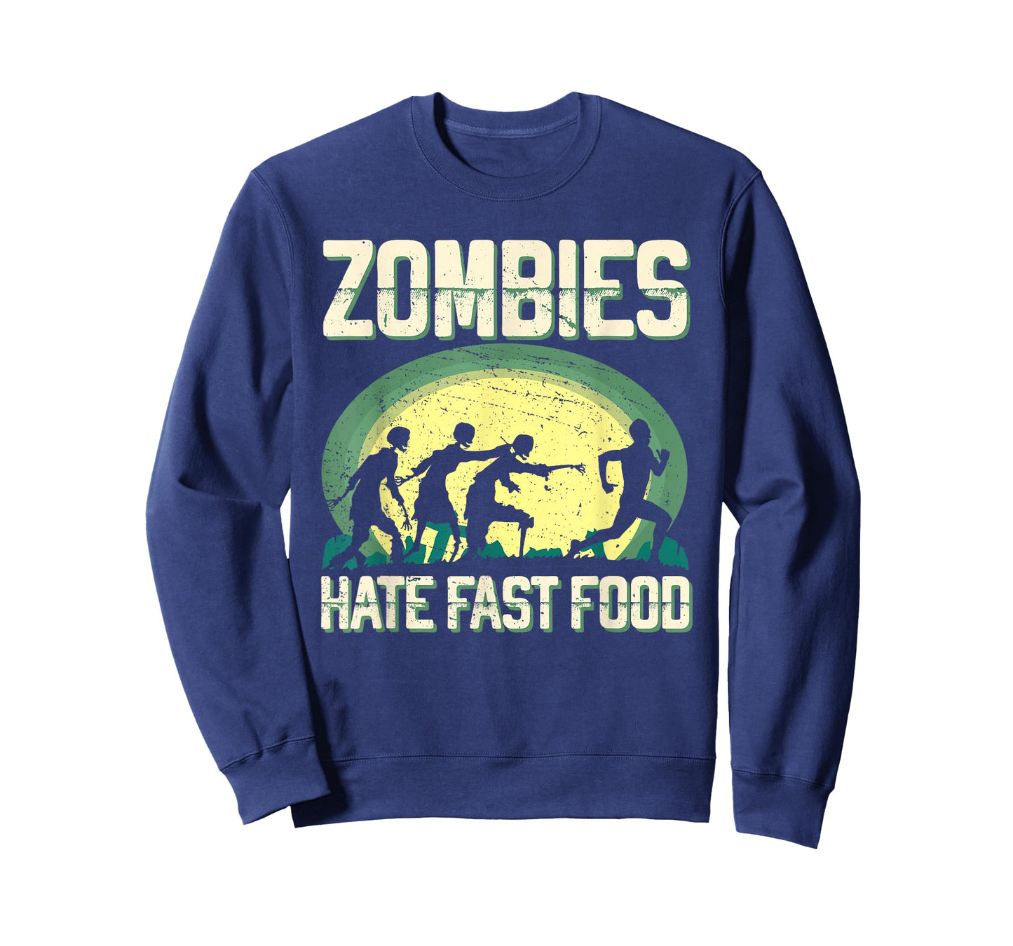 Zombie Hate Fast Food Runner Marathon Apparel T-Shirt