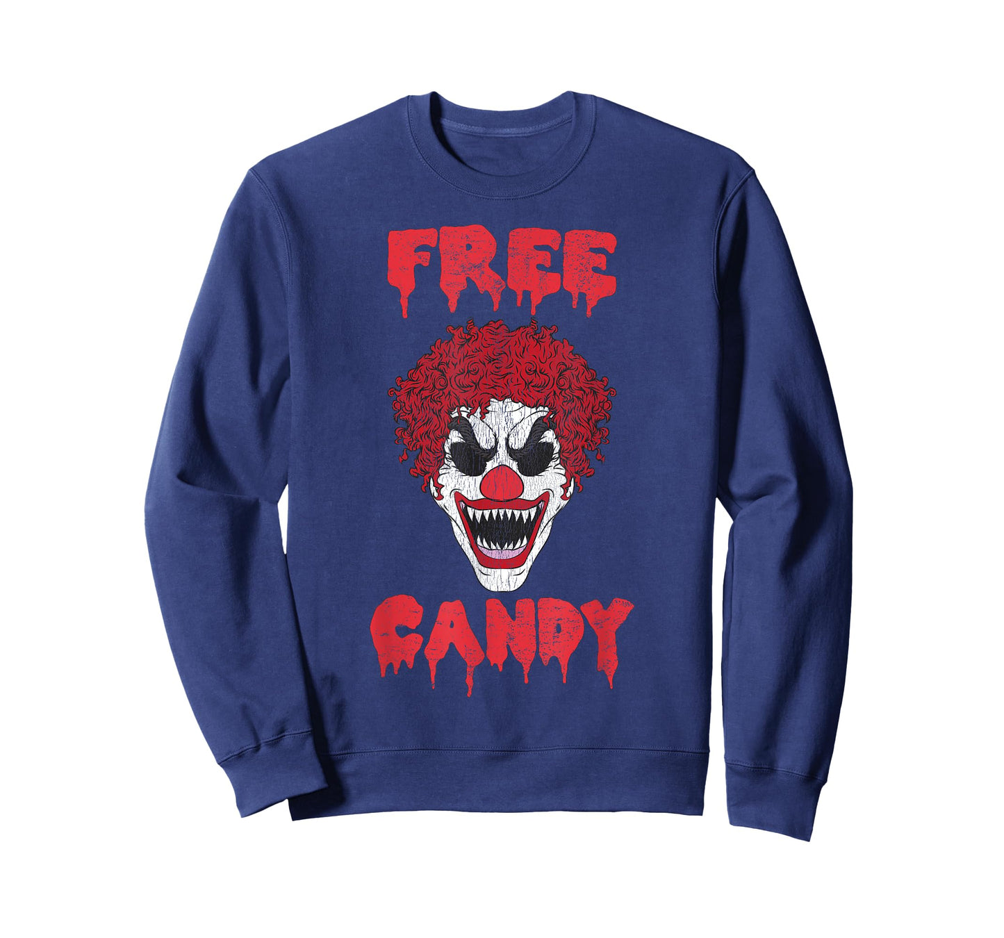 Scary Clown Free Candy Evil Halloween T-Shirt