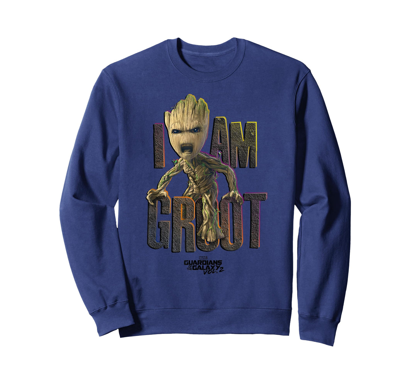 Marvel Guardians Vol.2 I AM Groot Cute Angry T-Shirt Small