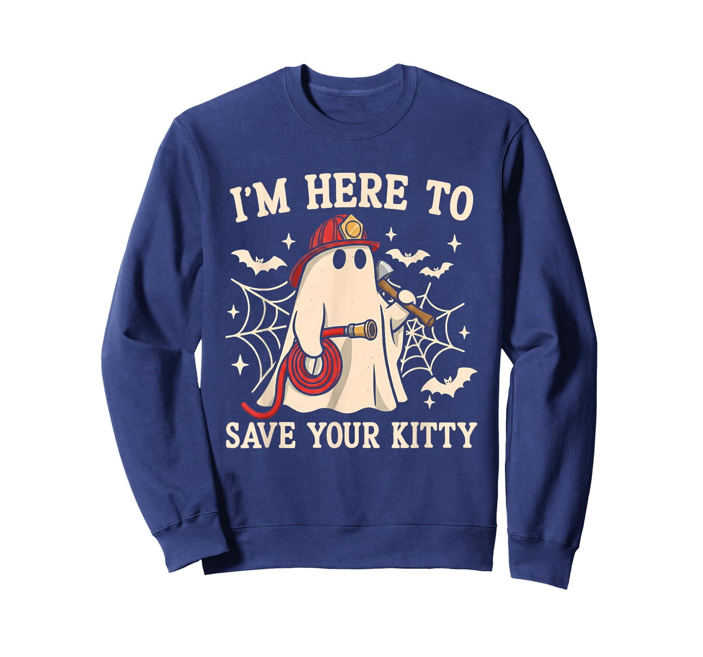 Save Your Kitty Funny Firefighter Fireman Halloween Costume T-Shirt