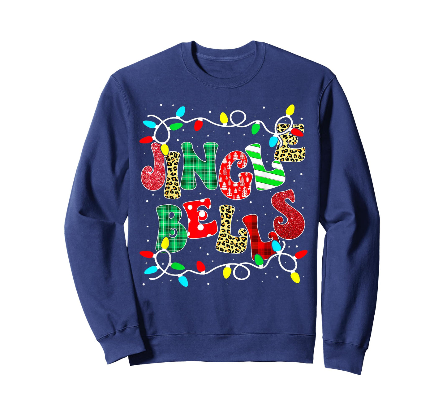 Christmas Red Plaid Jingle Bells Christmas Family Pajama T-Shirt