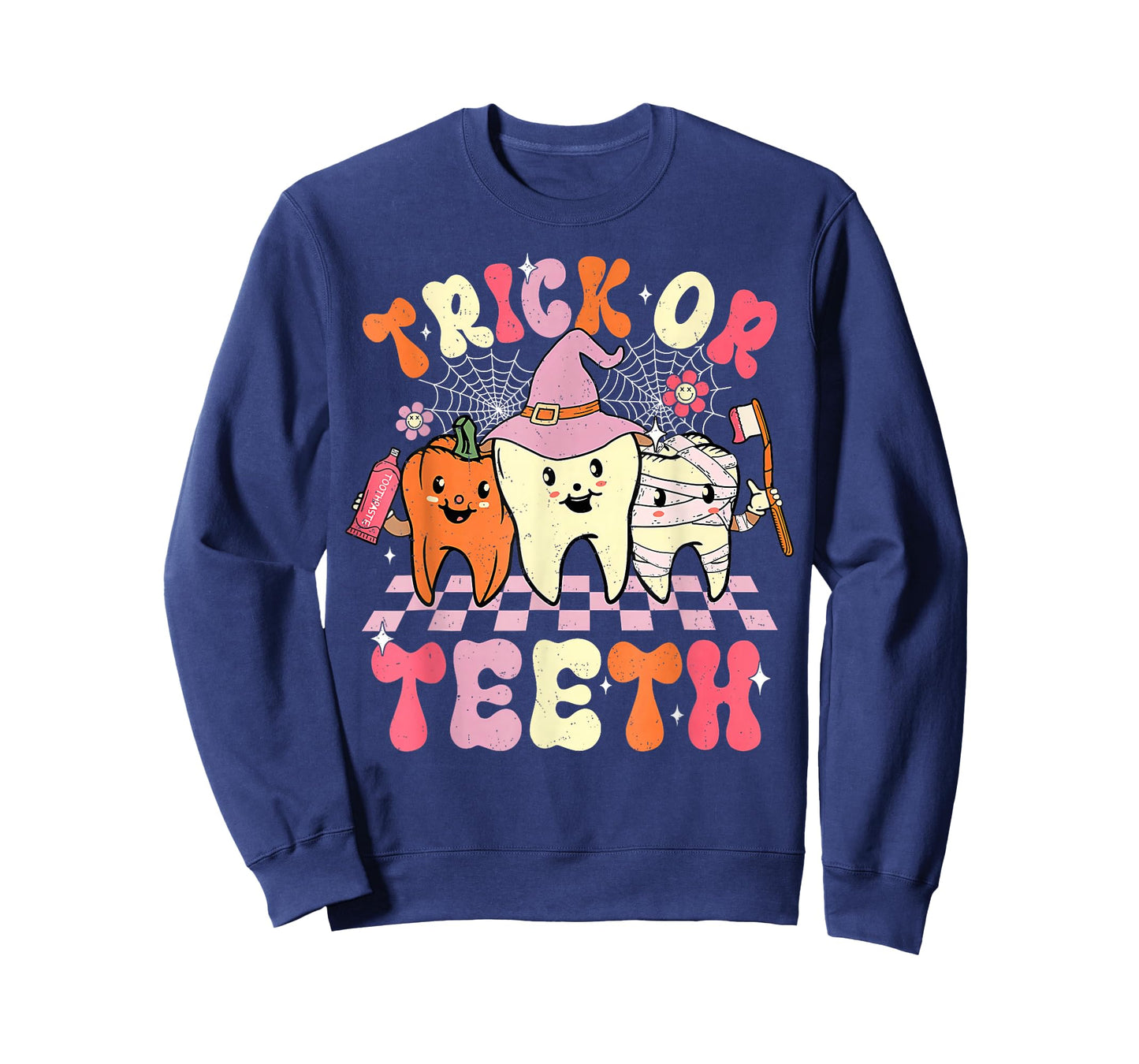 Funny Trick Or Teeth Halloween Dental Hygienist Or Assistant T-Shirt