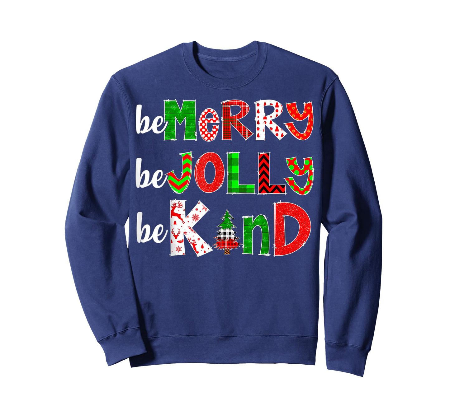 Be Merry Be Jolly Be Kind Merry Christmas Teacher Xmas Pjs T-Shirt