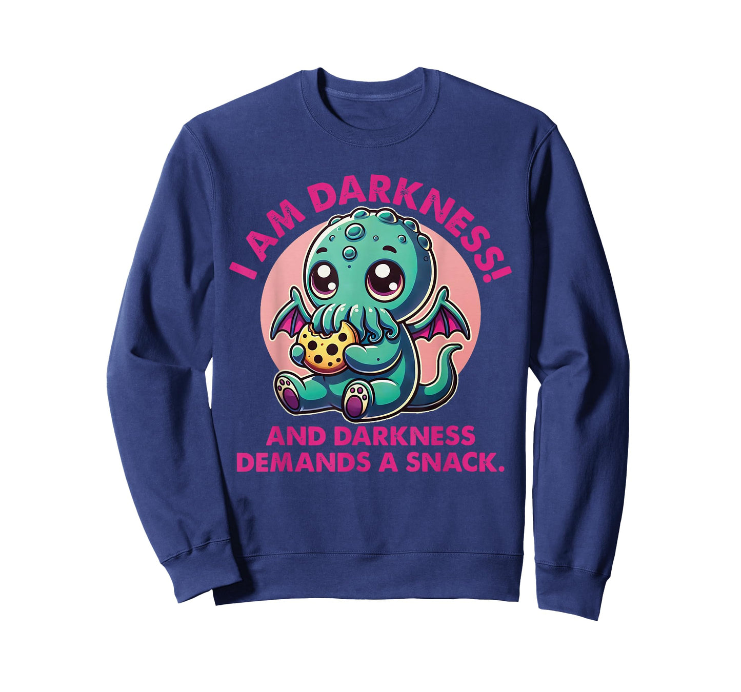 Cute Cthulhu I Am Darkness and Darkness Demands A Snack T-Shirt