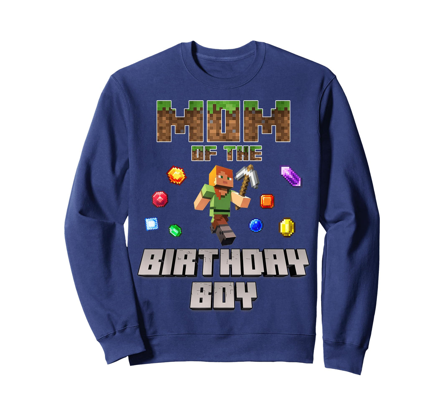 Mom Of The Birthday Boy Video Gamer Pixel Number T-Shirt