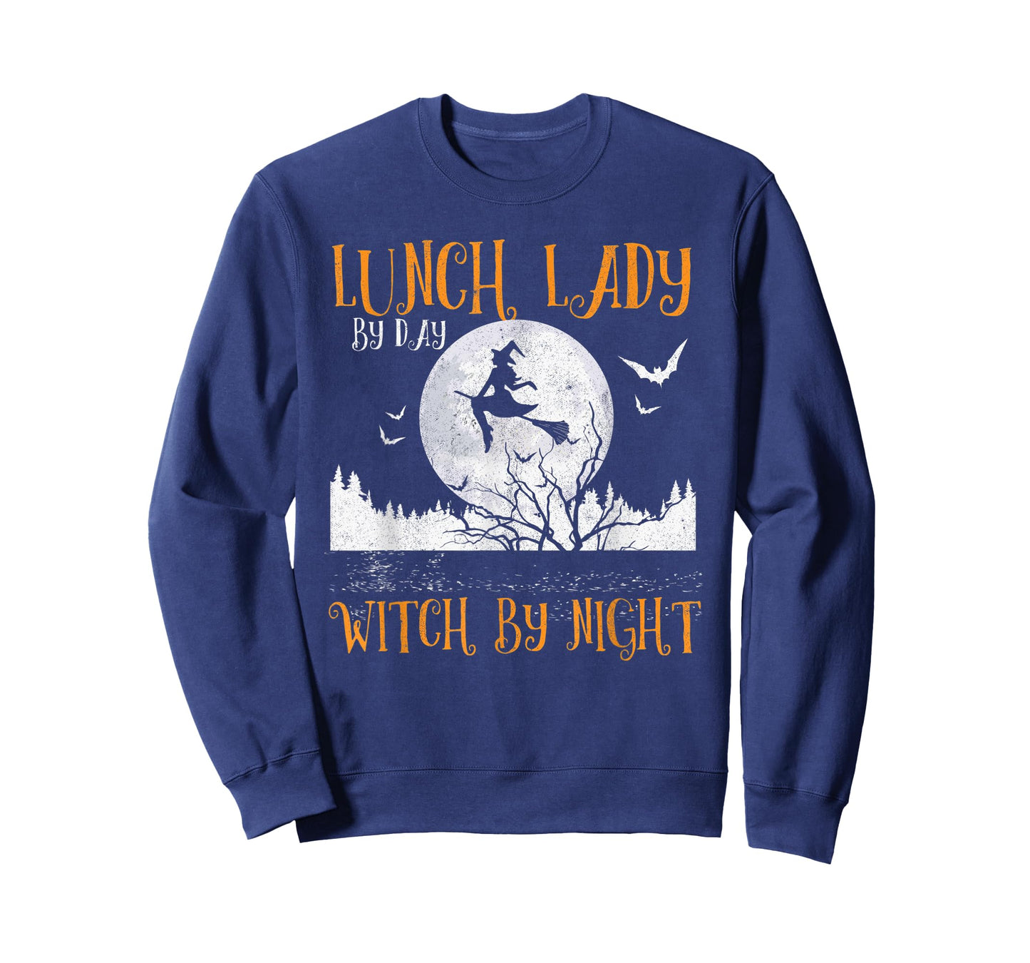 Lunch Lady By Day Witch By Night Women Halloween T-Shirt