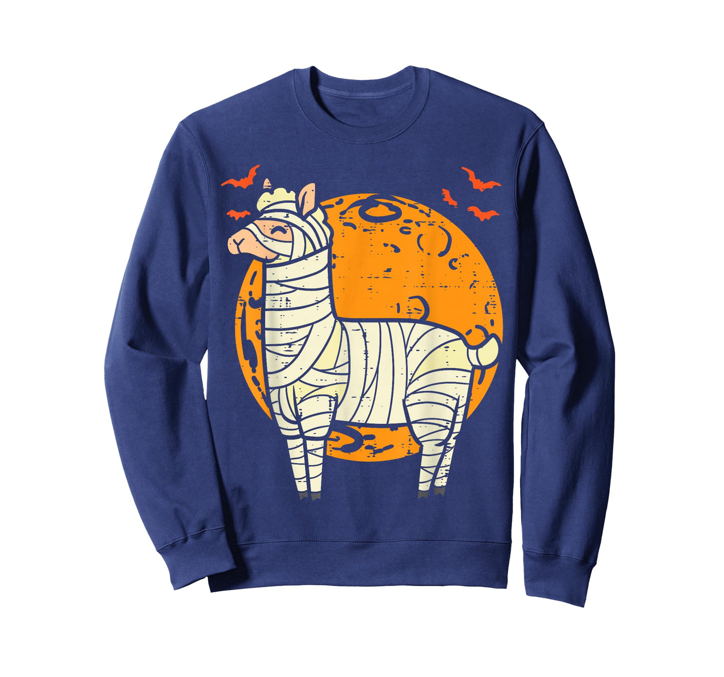 Mummy Llama Moon Cute Halloween Alpaca Animal Men Women Kids T-Shirt