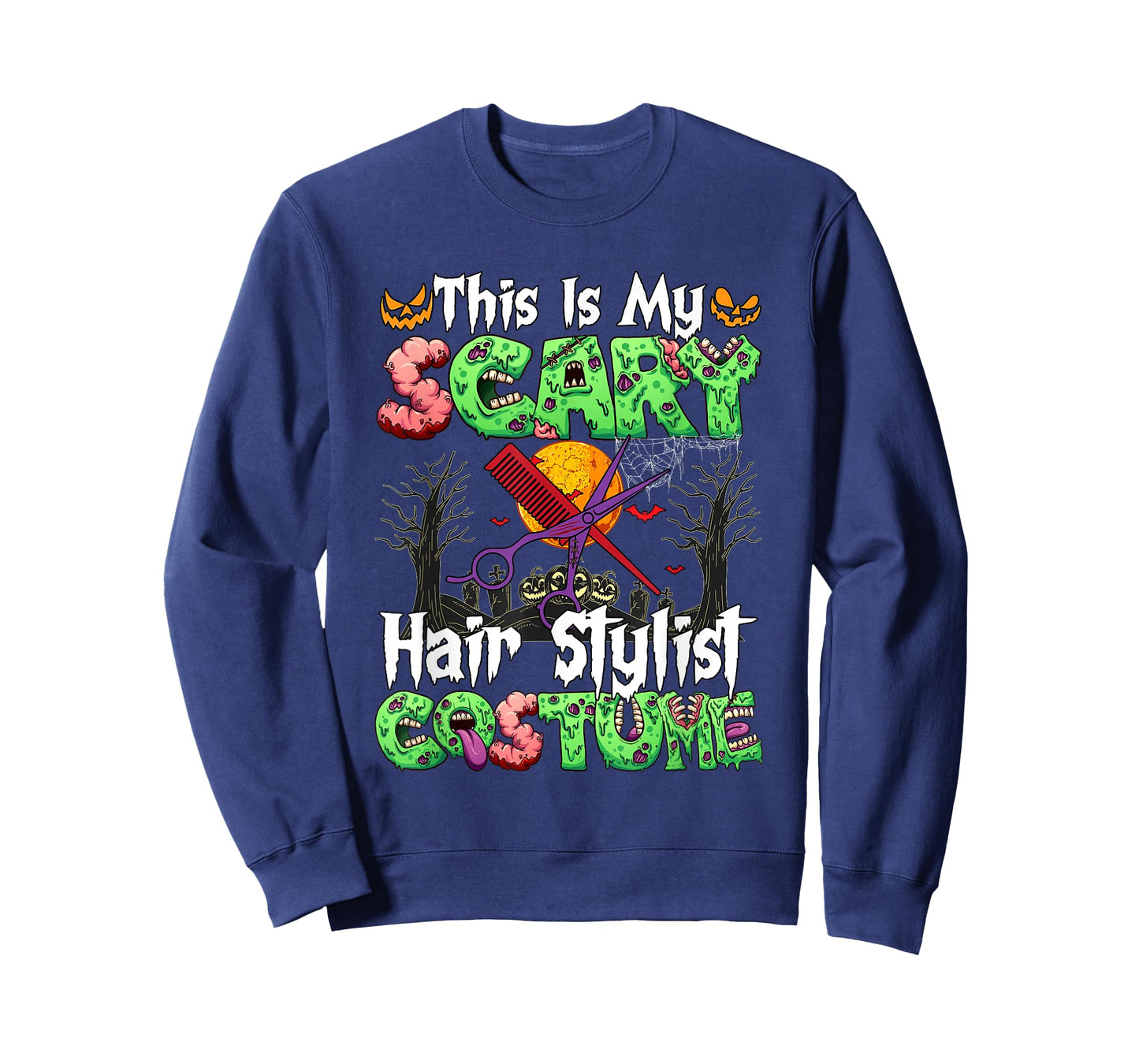 My Scary Hair Stylist Costume Horror Zombie Halloween Job T-Shirt