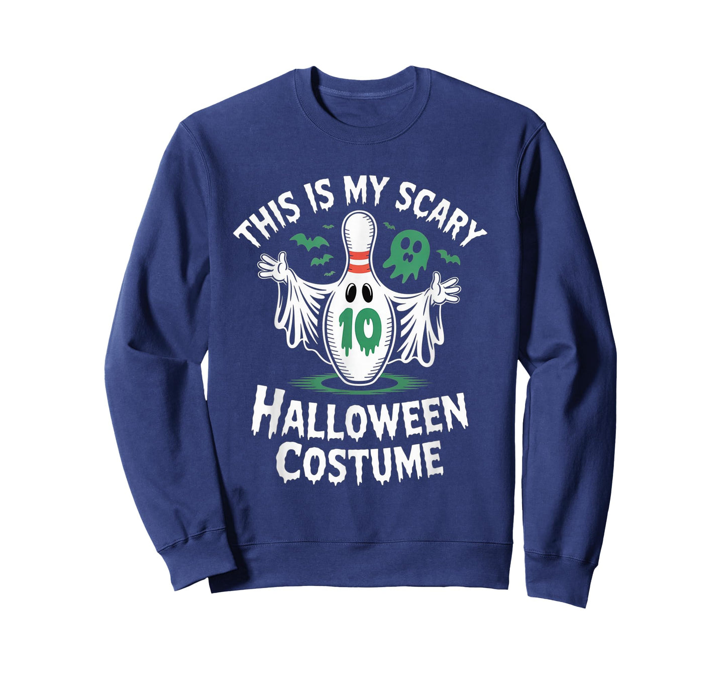 Funny Ghost Bowling League Team Halloween Humor Tee T-Shirt