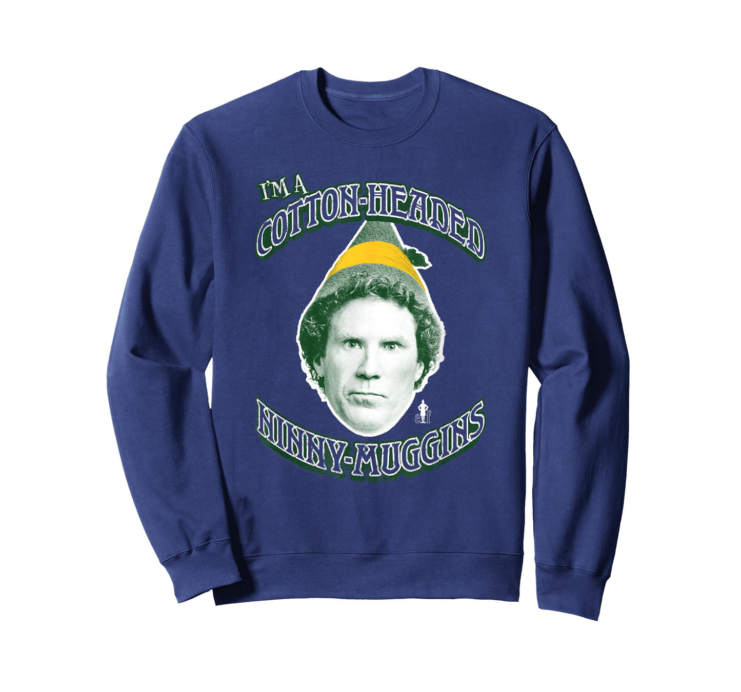 Elf Cotton-Headed Ninny-Muggins Portrait Christmas Movie T-Shirt