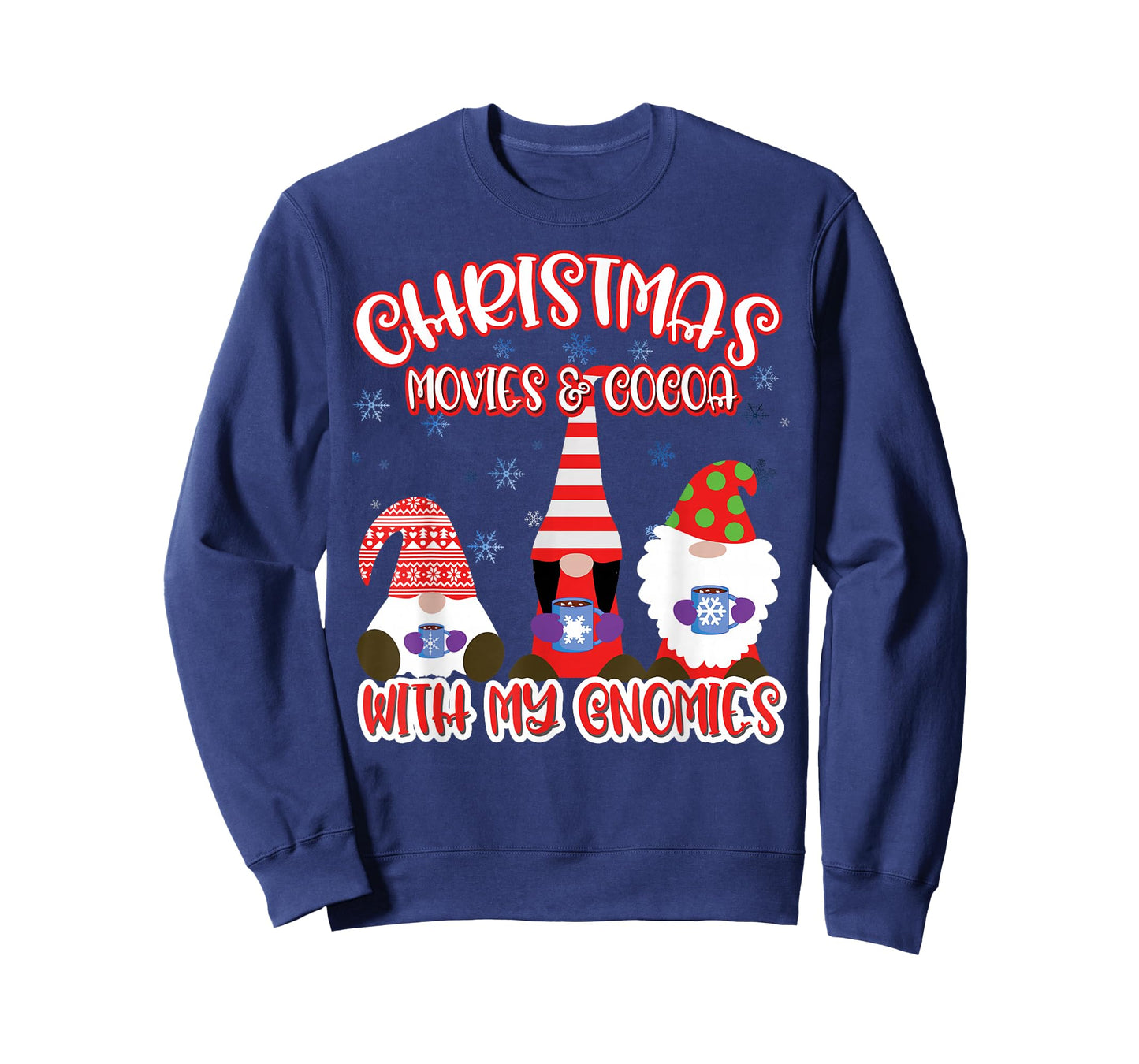 Christmas Gnome Cute & Funny Movies and Cocoa T-Shirt
