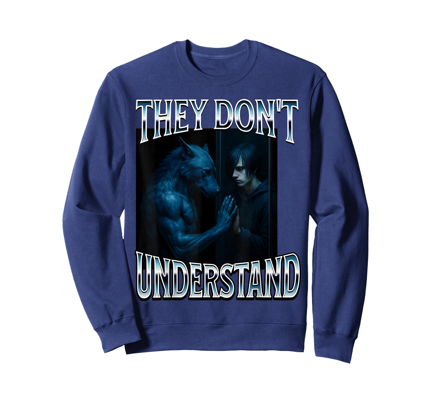 They Don't Understand Alpha Wolf Funny Emo Corny Weird Men T-Shirt