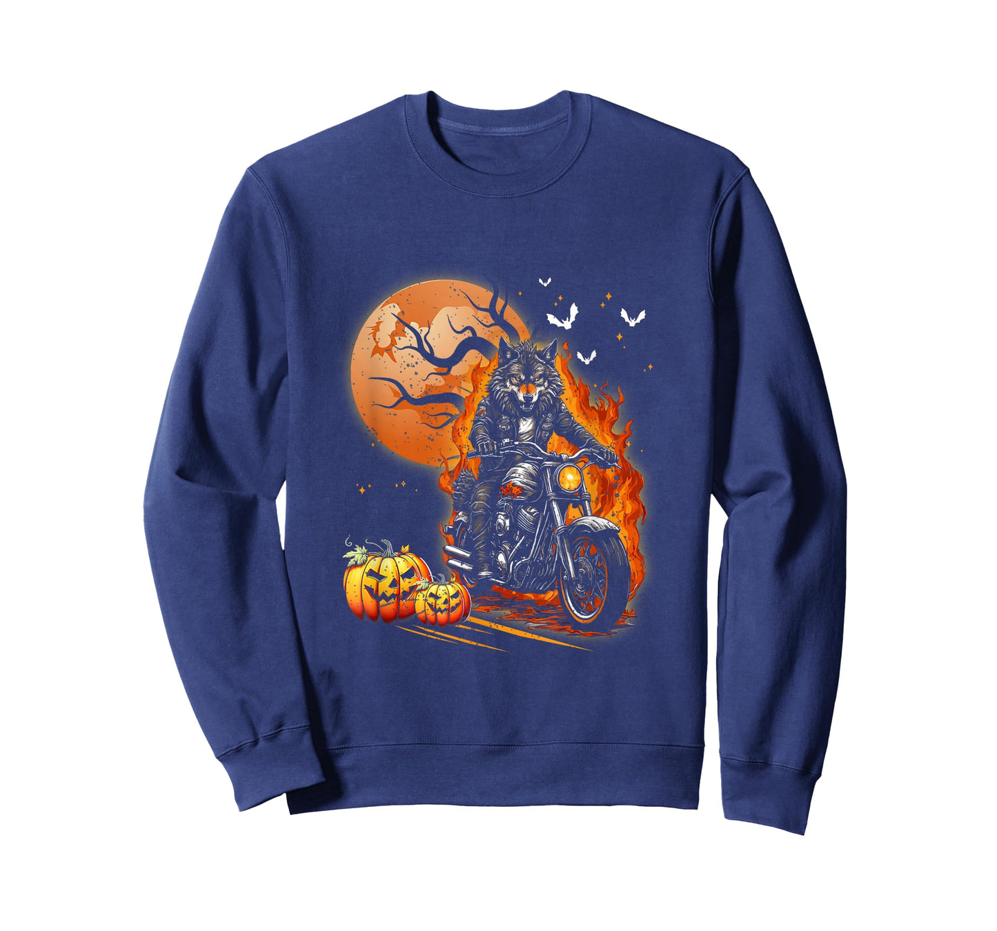 Werewolf Biker For Motorcycle Lovers Halloween Costume T-Shirt