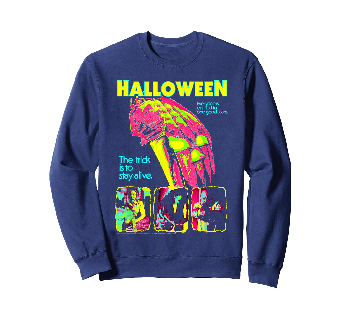 Halloween Neon Colors Reimagined Poster Horror Movie T-Shirt